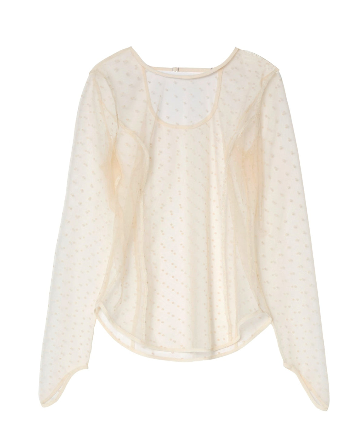 【POPUP】DOT SHEER TOPS