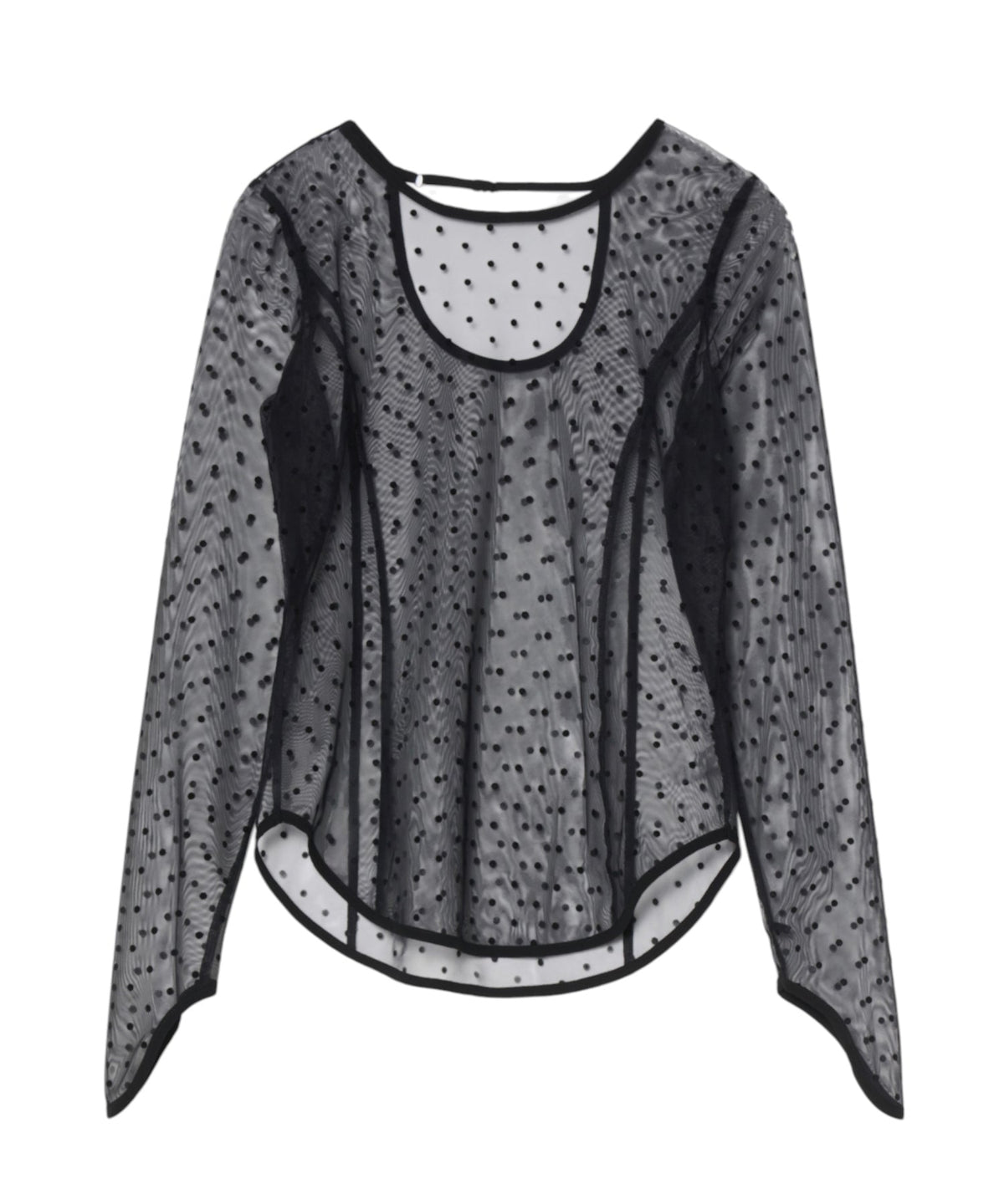 【POPUP】DOT SHEER TOPS