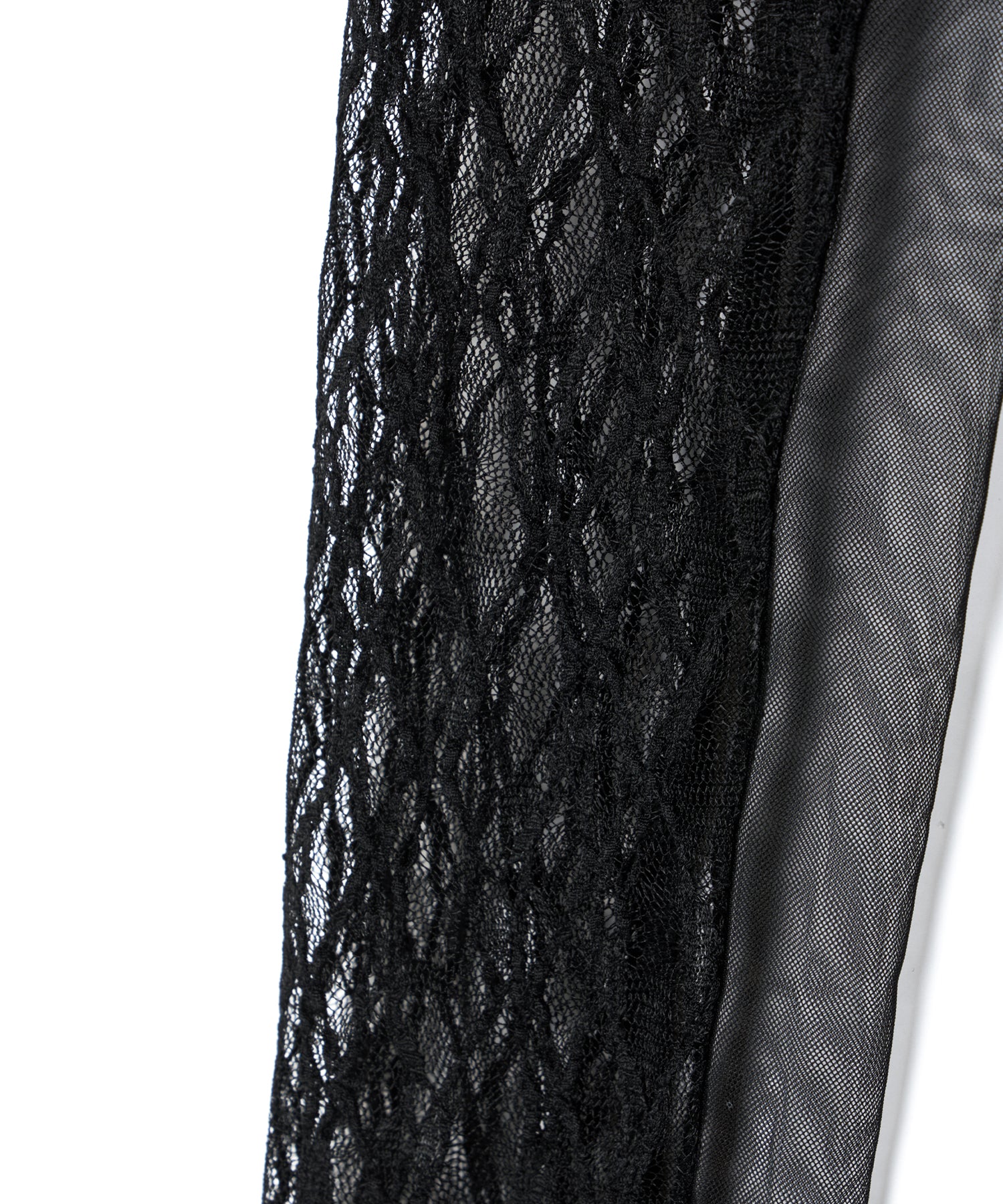 LACE ARM DRAPE DRESS
