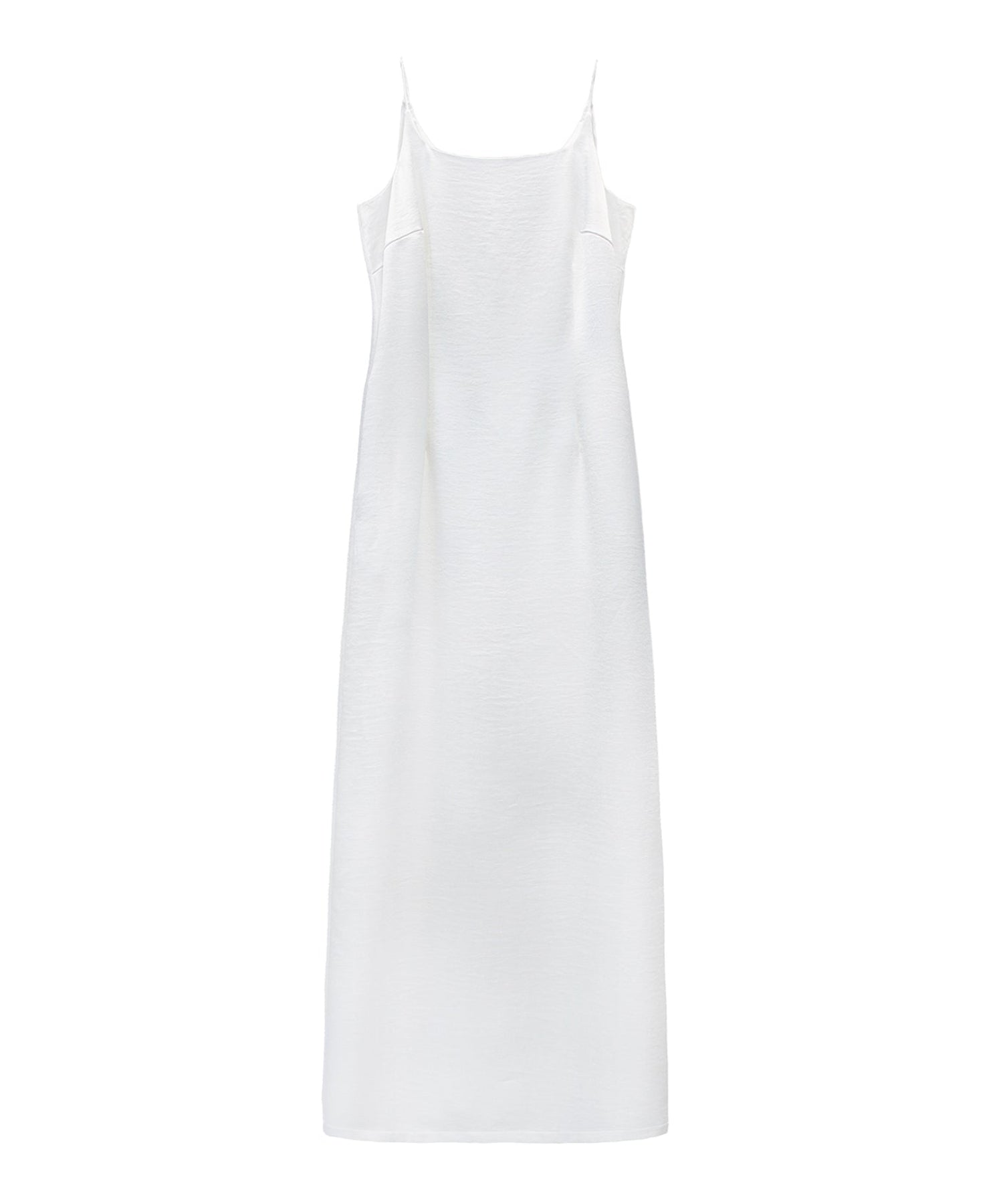 GLOSSY SATIN BACK RIBBON DRESS