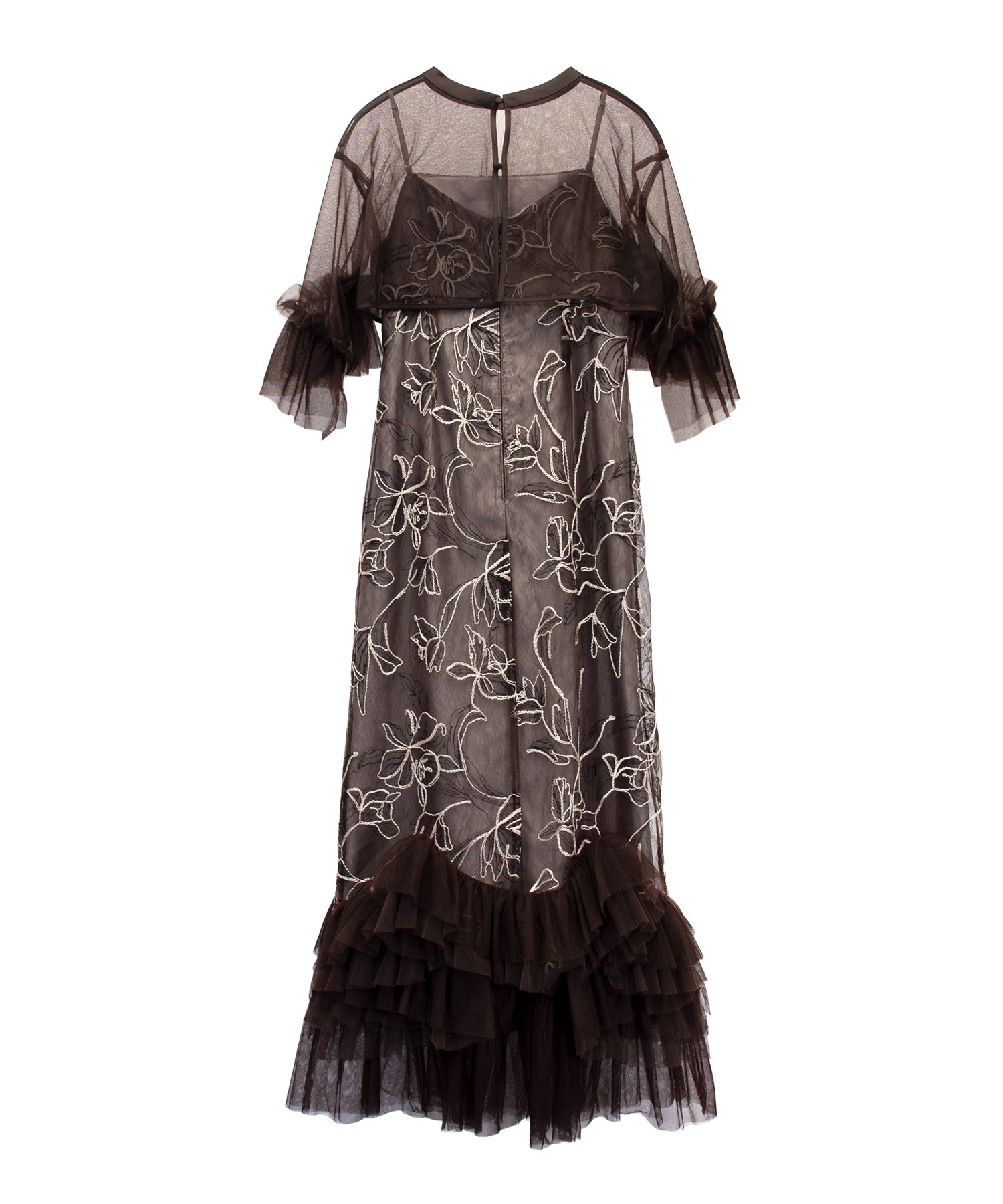 EMBROIDERY FRILL SET DRESS