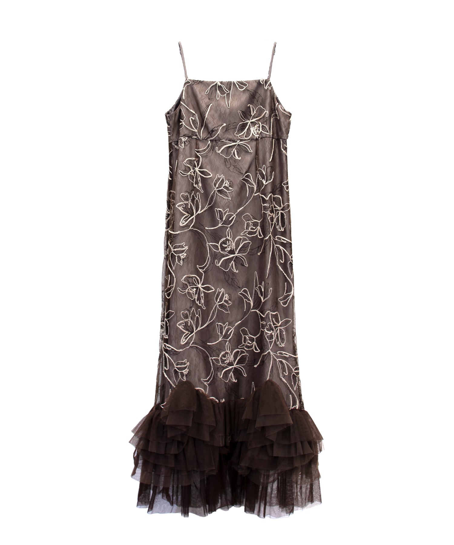 EMBROIDERY FRILL SET DRESS