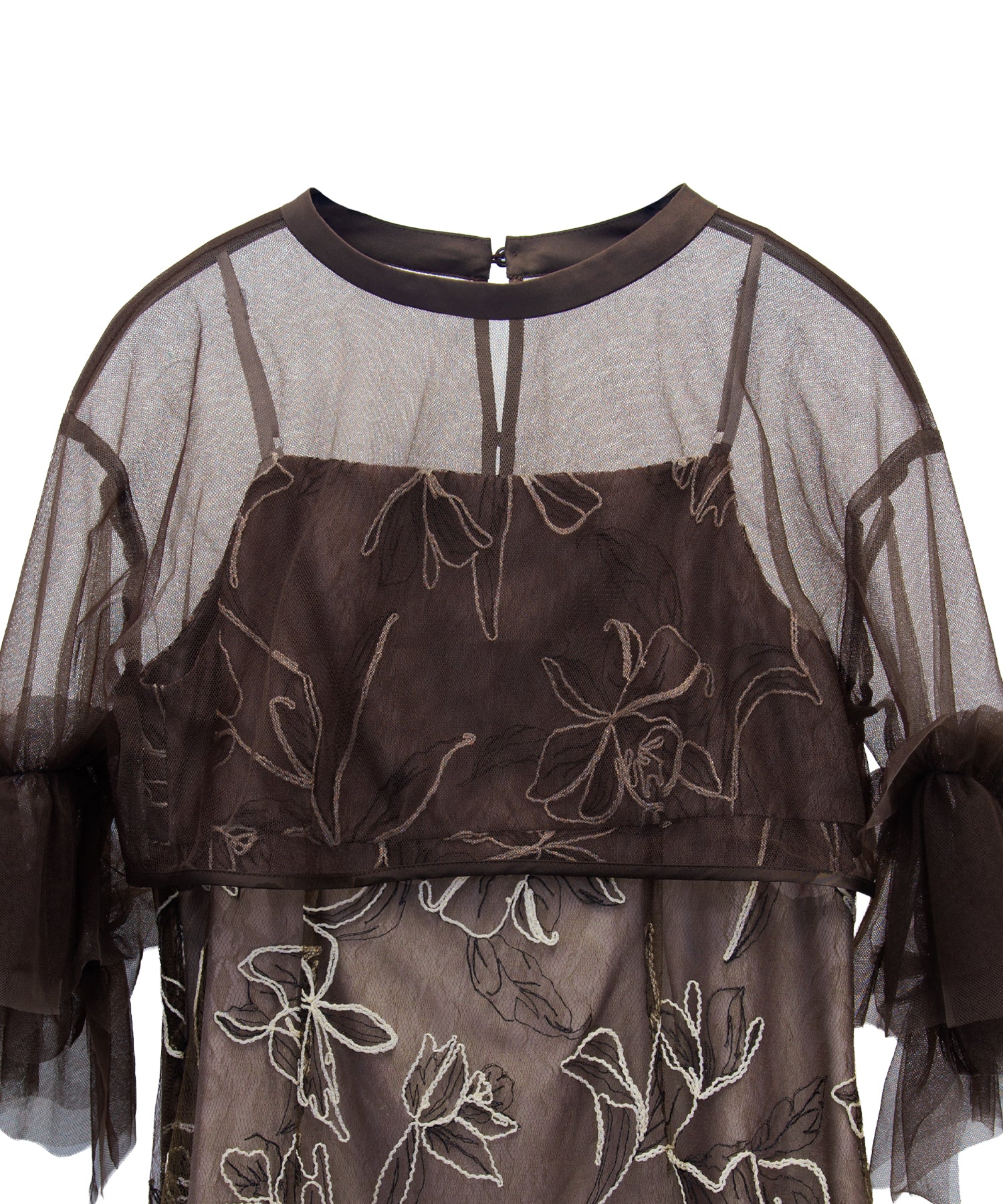 EMBROIDERY FRILL SET DRESS