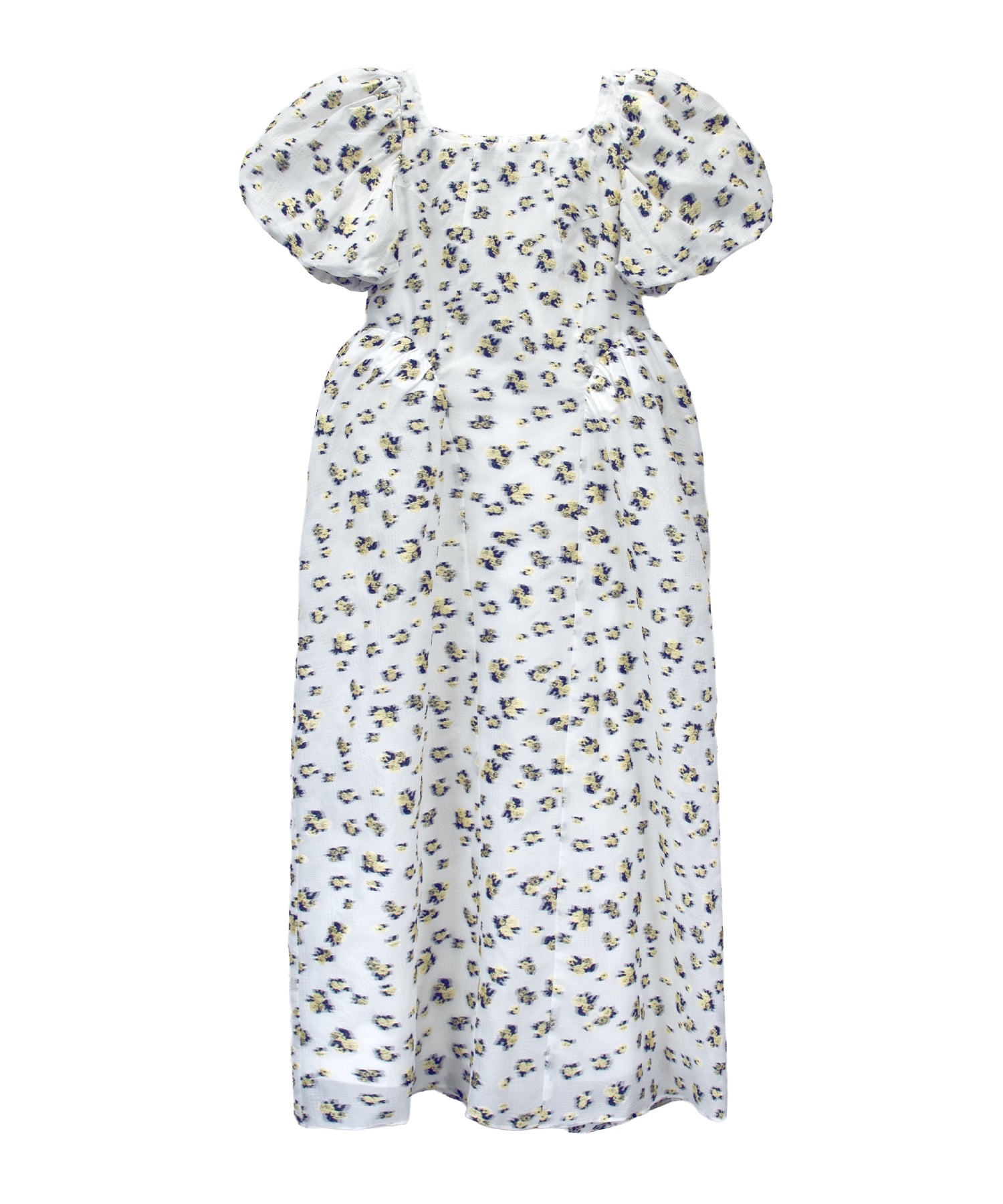 FLOWER JACQUARD FORME DRESS