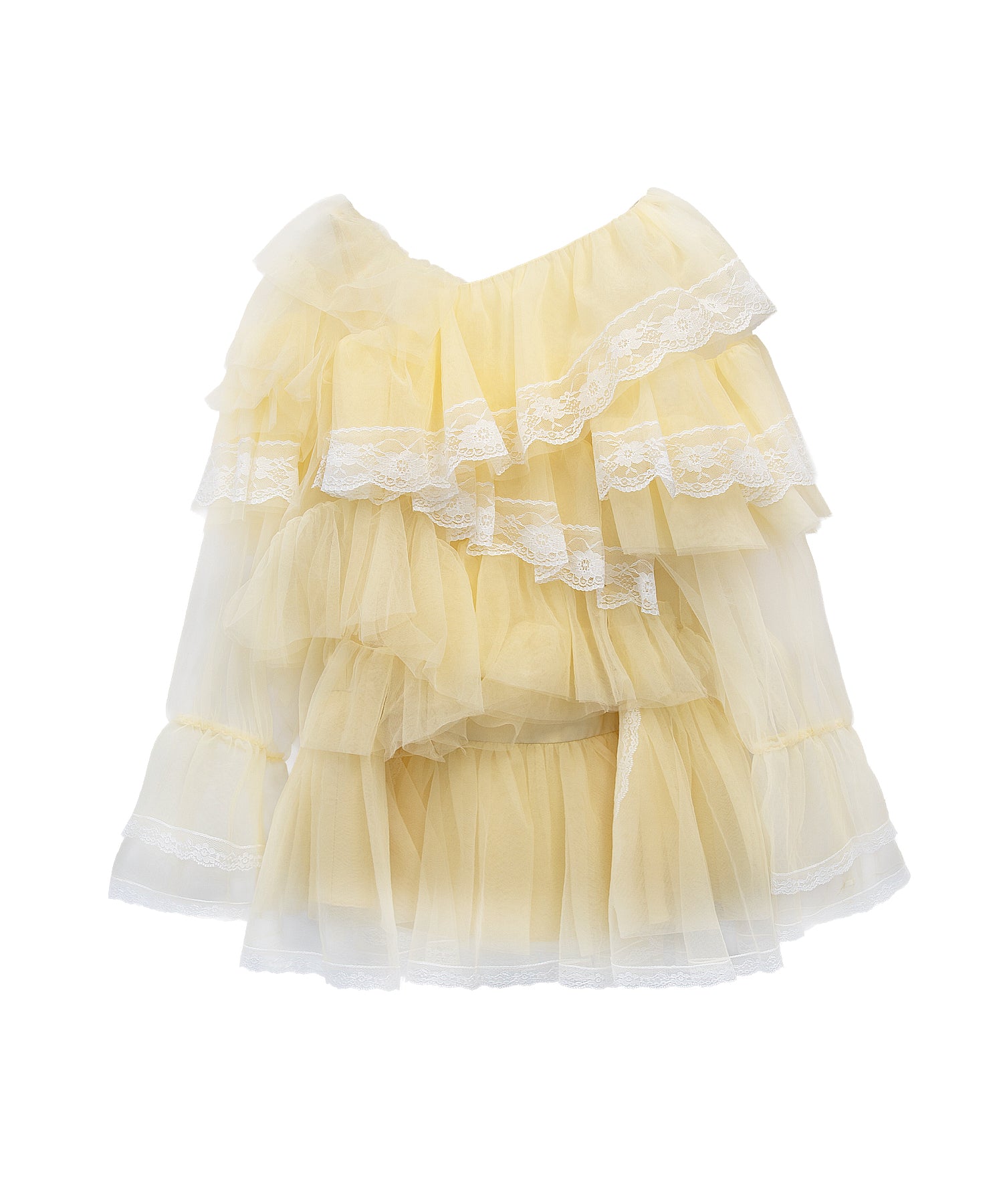 RUFFLE TULLE TOPS & MINI DRESS