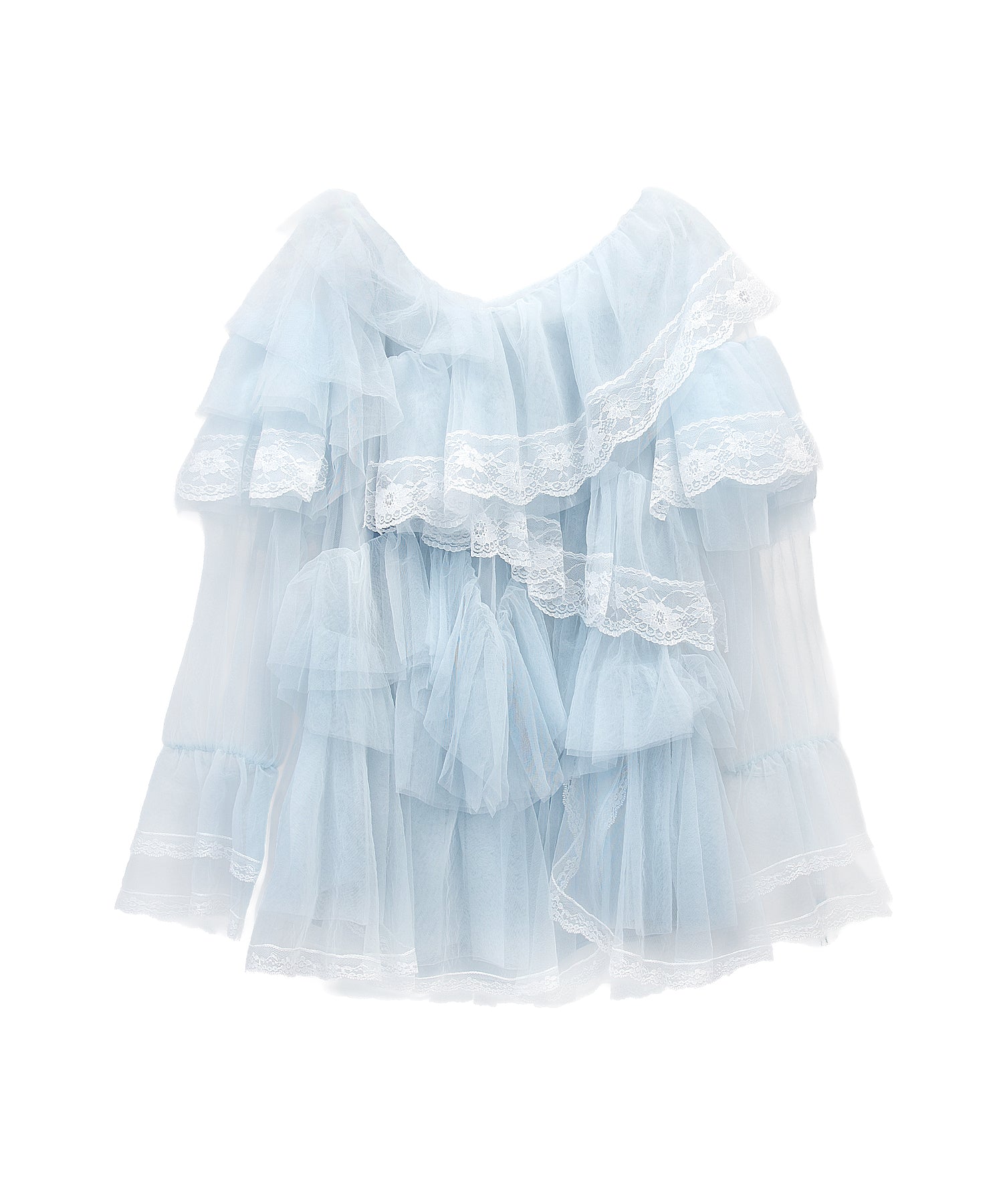 RUFFLE TULLE TOPS & MINI DRESS