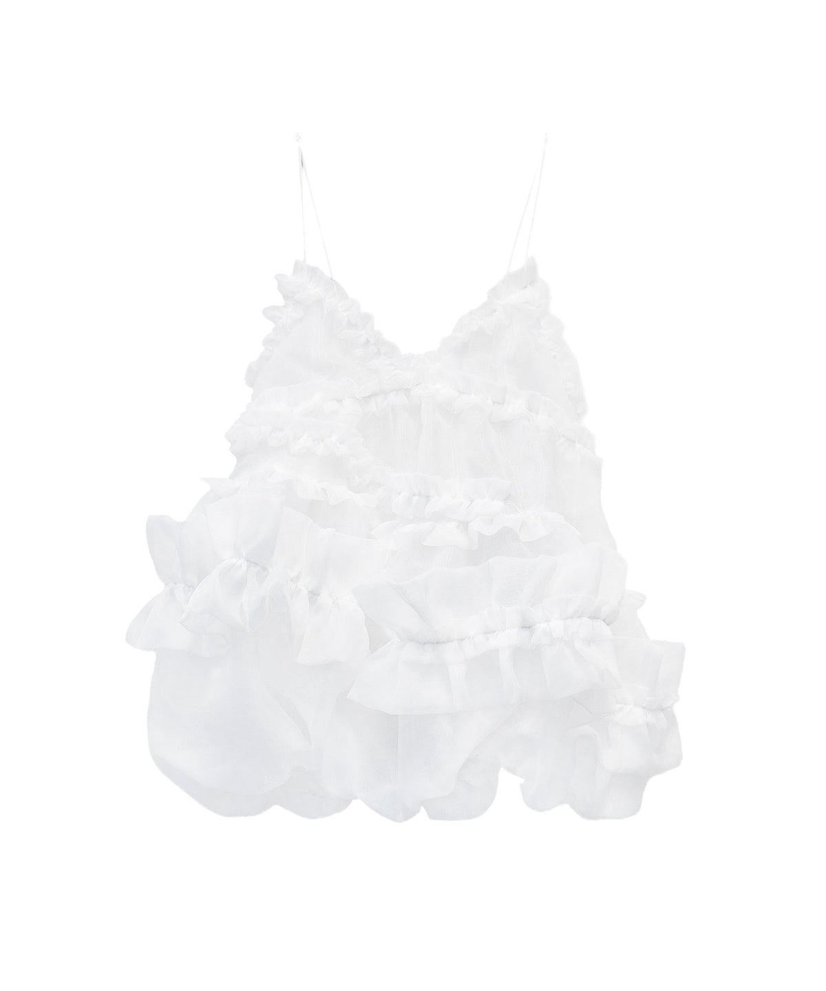 【POPUP】ORGANZA FRILL BALLOON CAMI