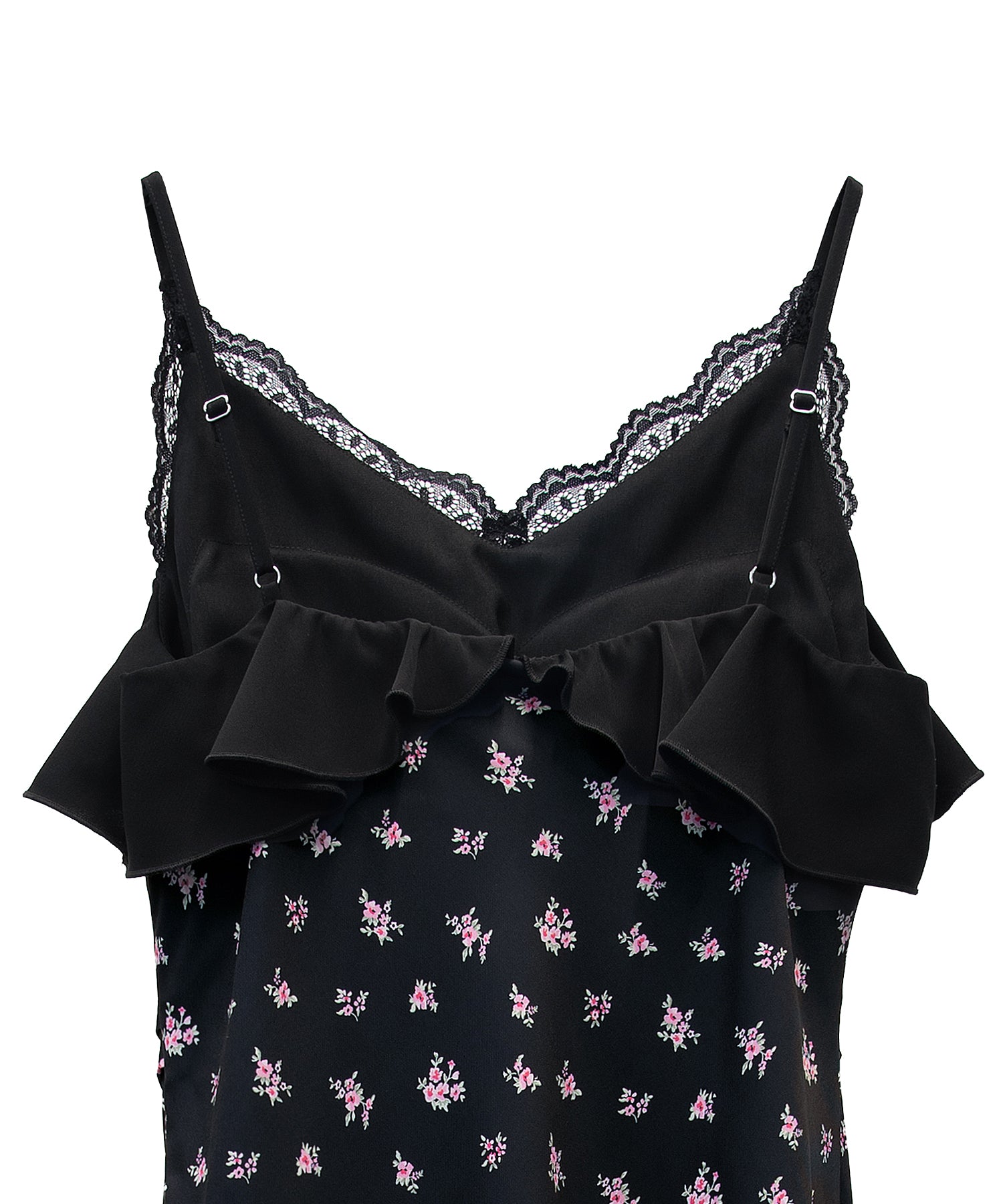 PRINT RUFFLE CUP IN DRESS