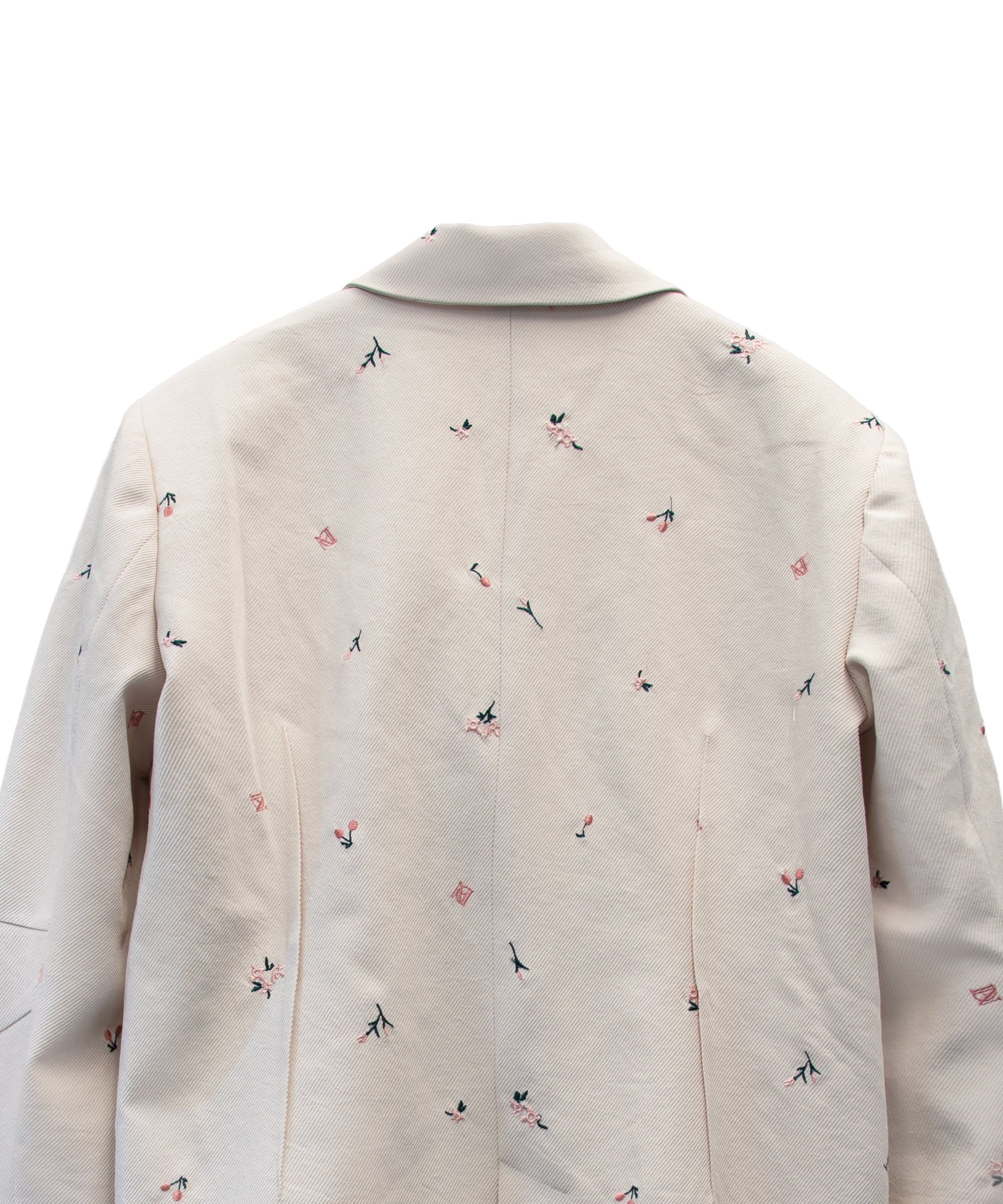 SIGNATURE JACKET アイボリー ディティールアップ後ろ物撮り画像
