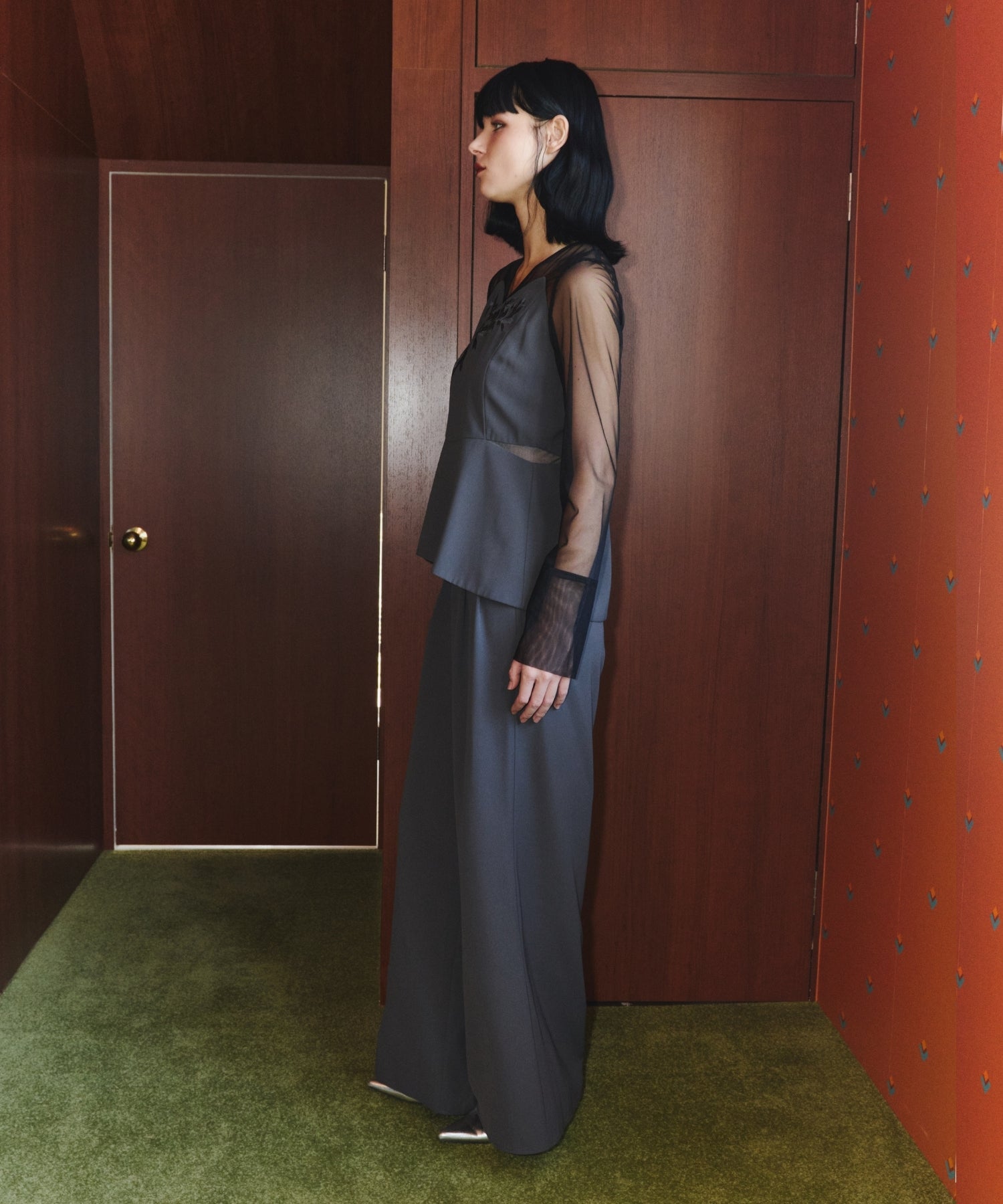 LACE PANEL ACCENT SETUP PANTS DRESS