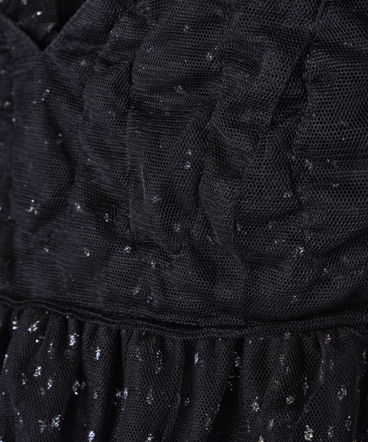 VOLUME RUFFLE LAYER DRESS