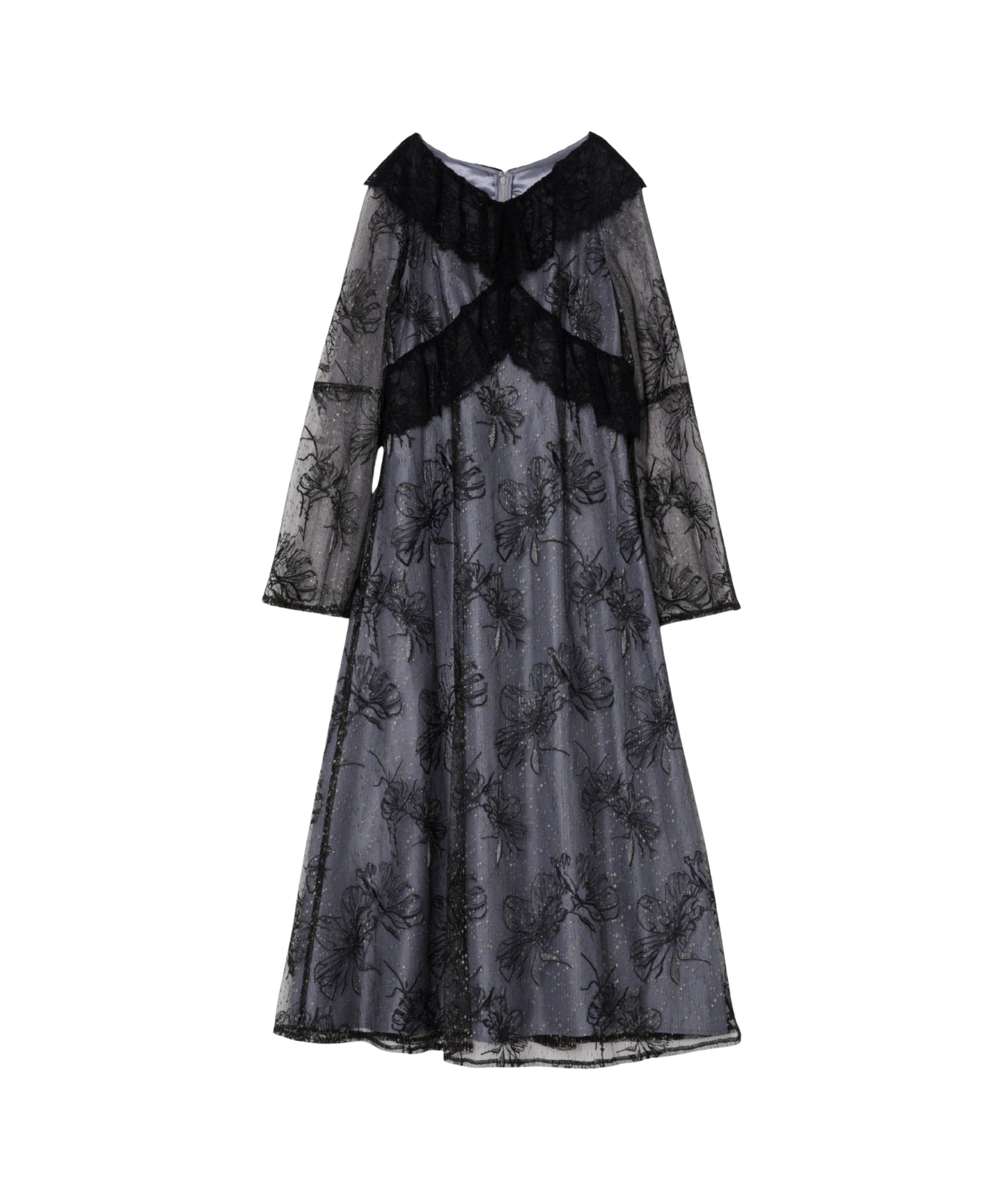 CROSS LACE FLOWER DRESS