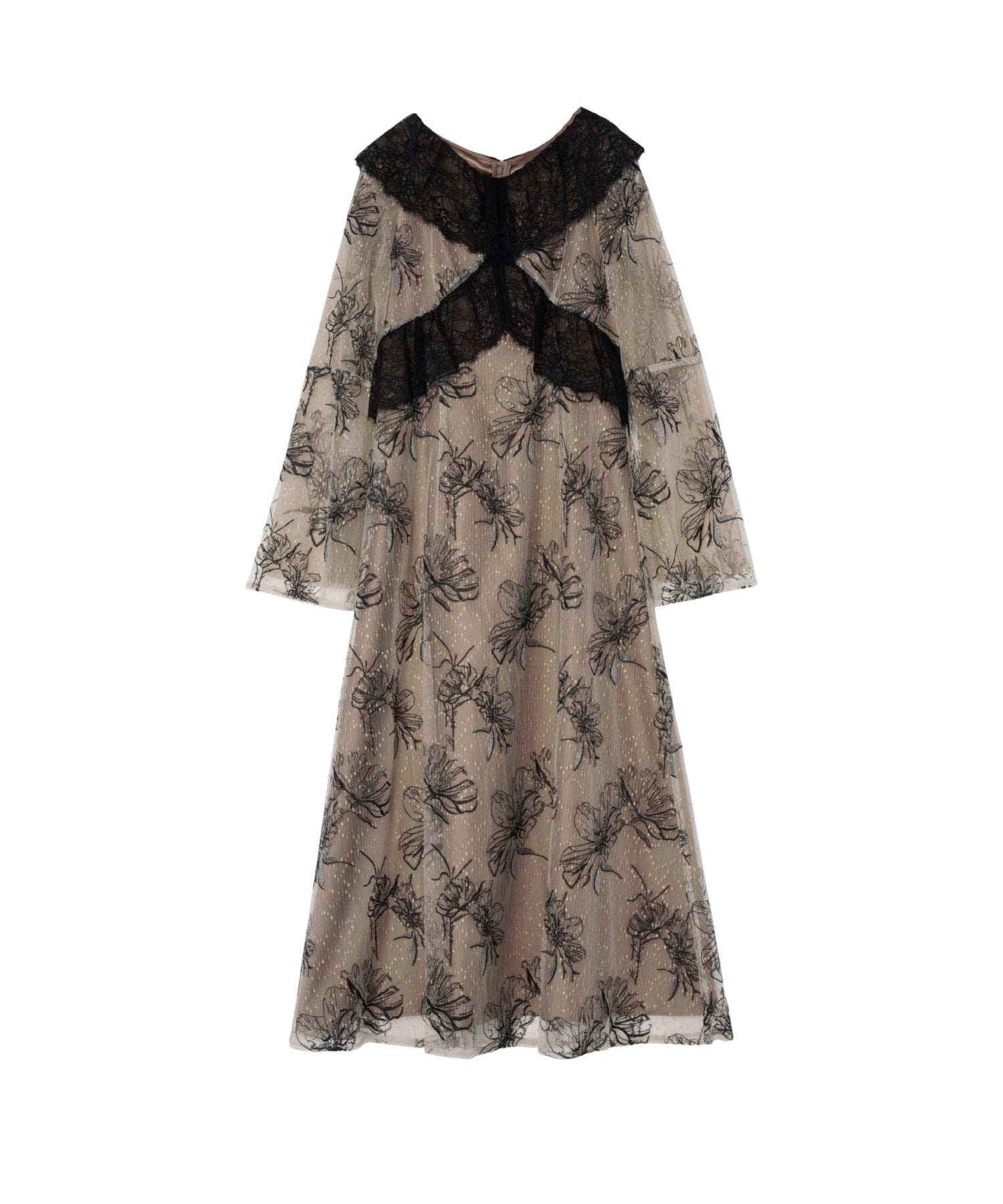 CROSS LACE FLOWER DRESS