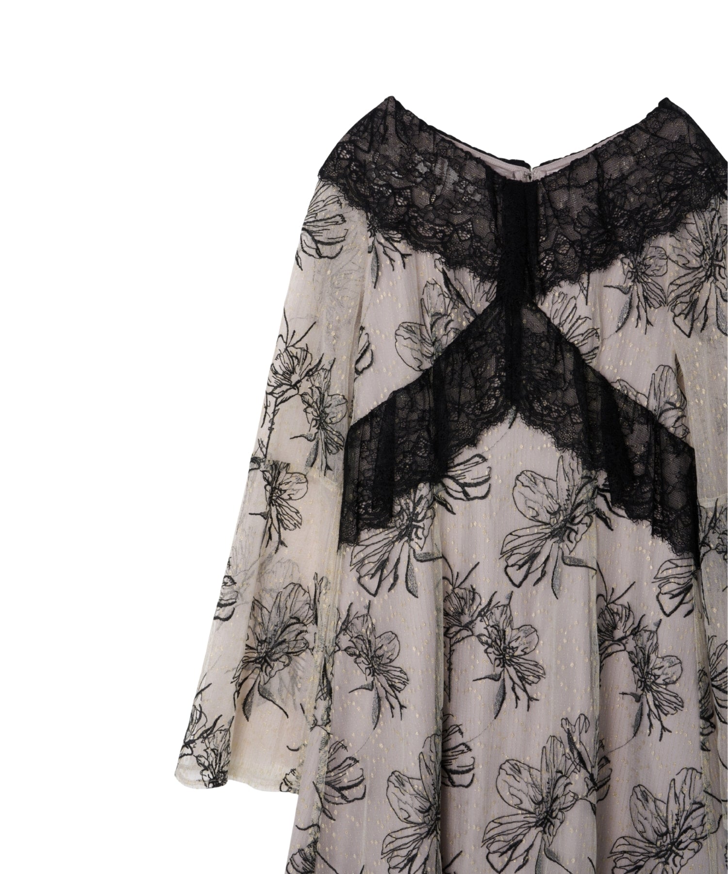 CROSS LACE FLOWER DRESS