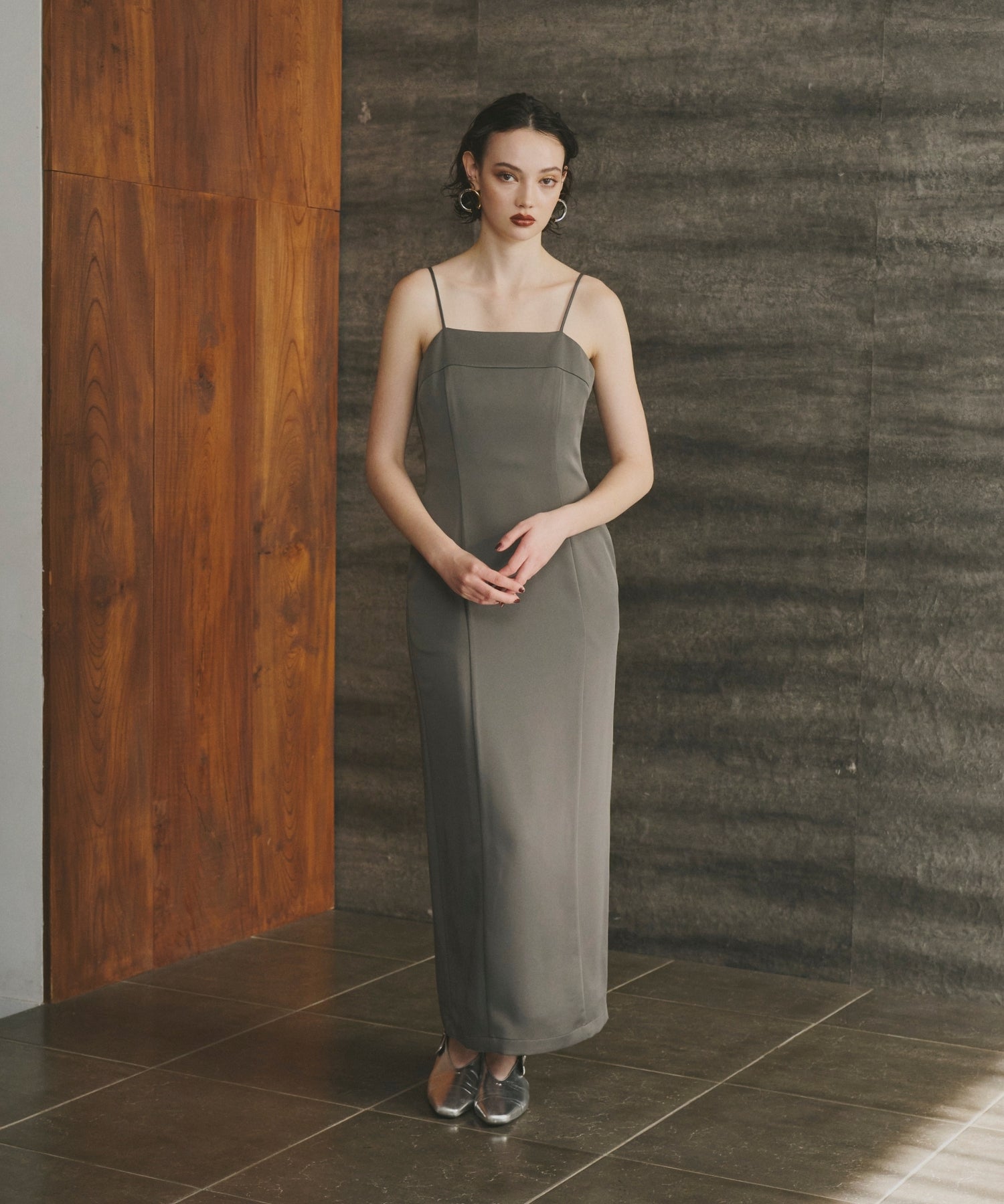 TAFFETA TULLE VEST SET DRESS