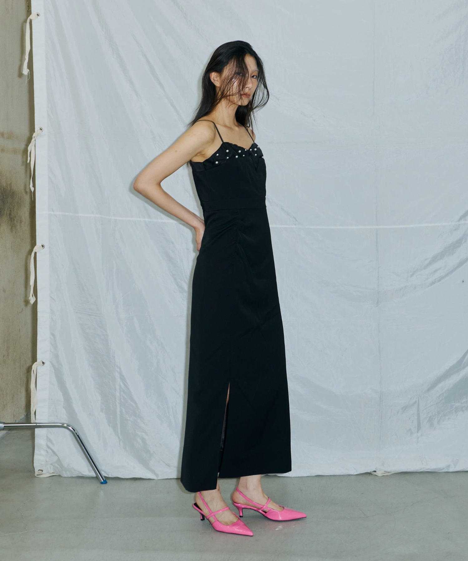 DROPPED PEARL DRESS