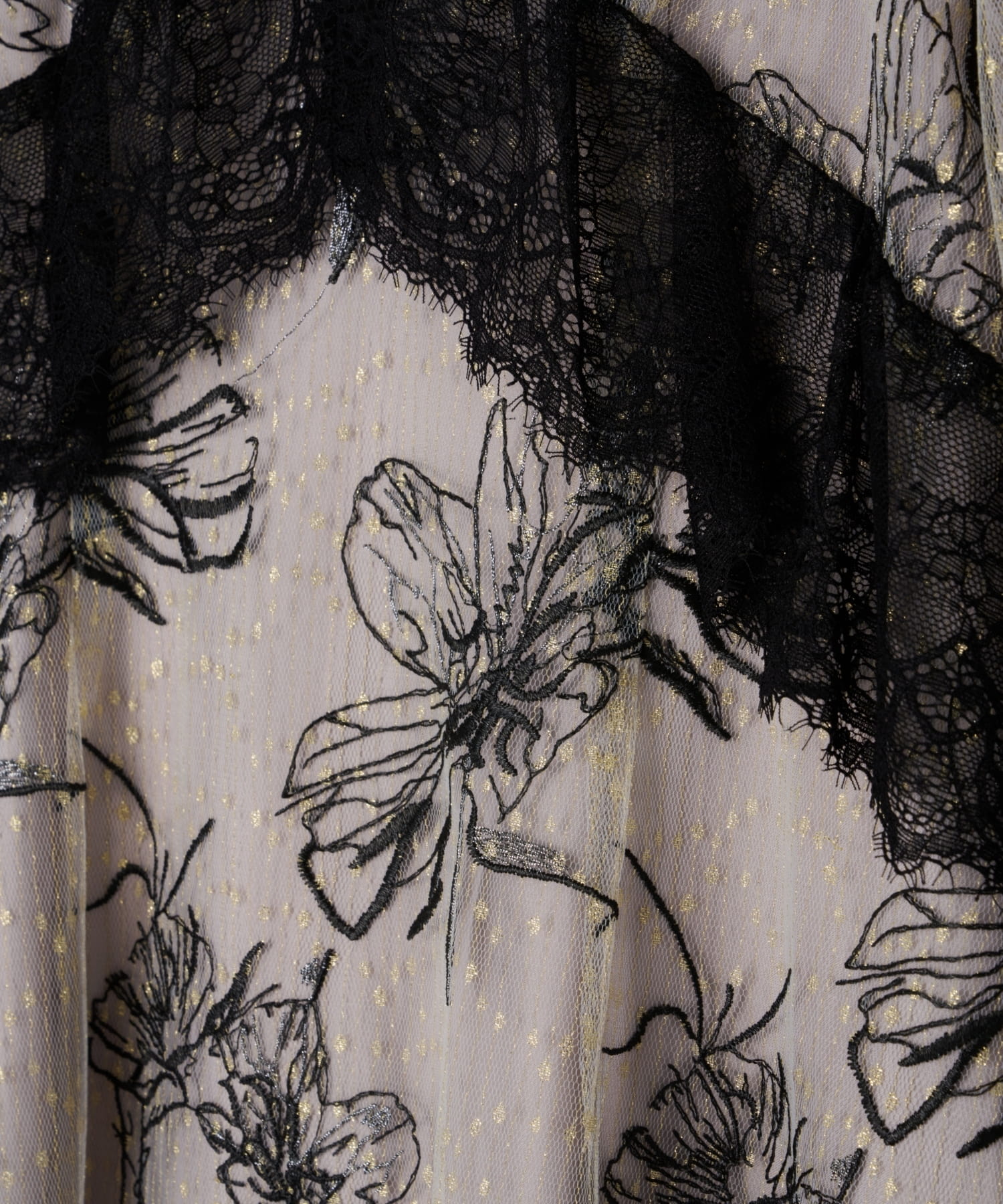 CROSS LACE FLOWER DRESS
