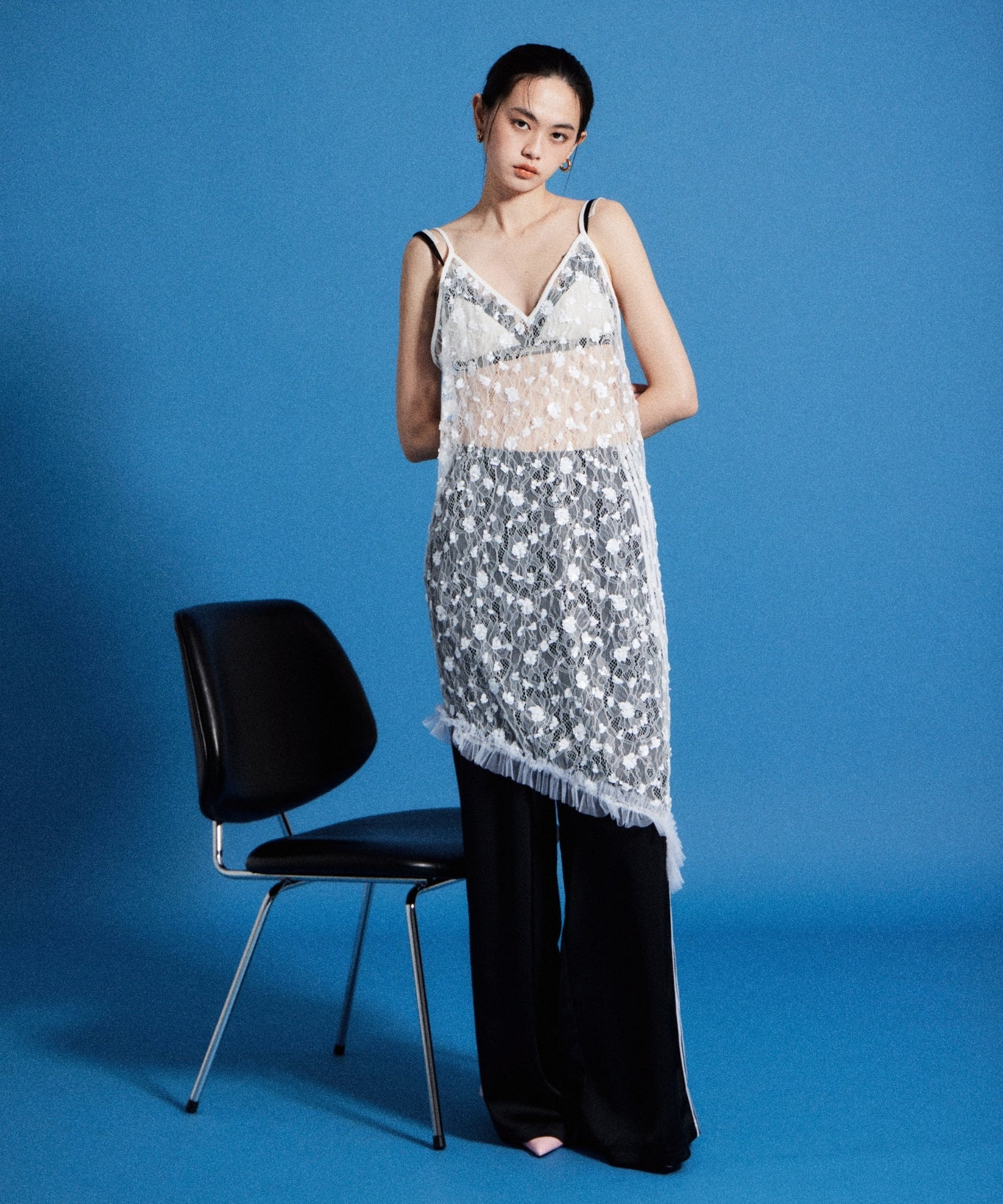【POPUP】FLOWER SPANGLE CAMI DRESS
