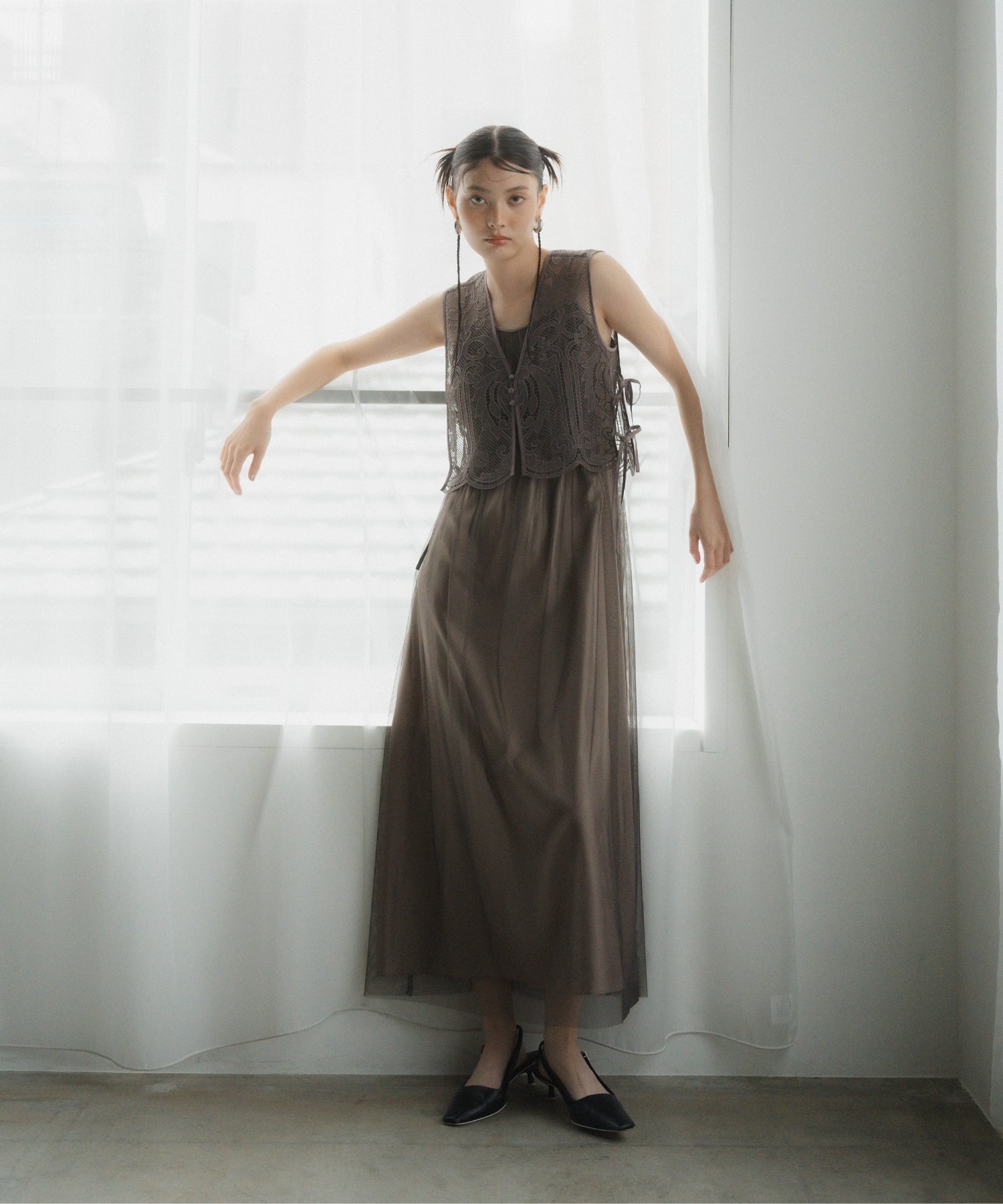 TULLE LAYERED DRESS