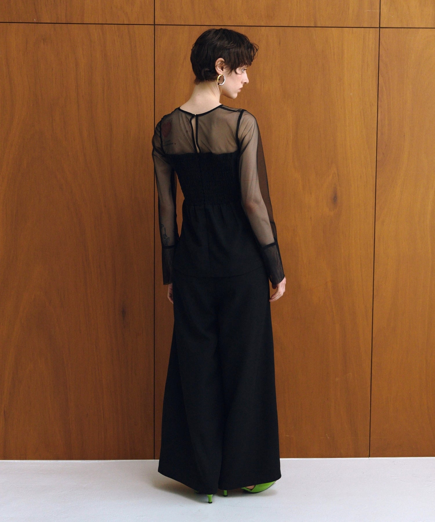 LACE PANEL ACCENT SETUP PANTS DRESS