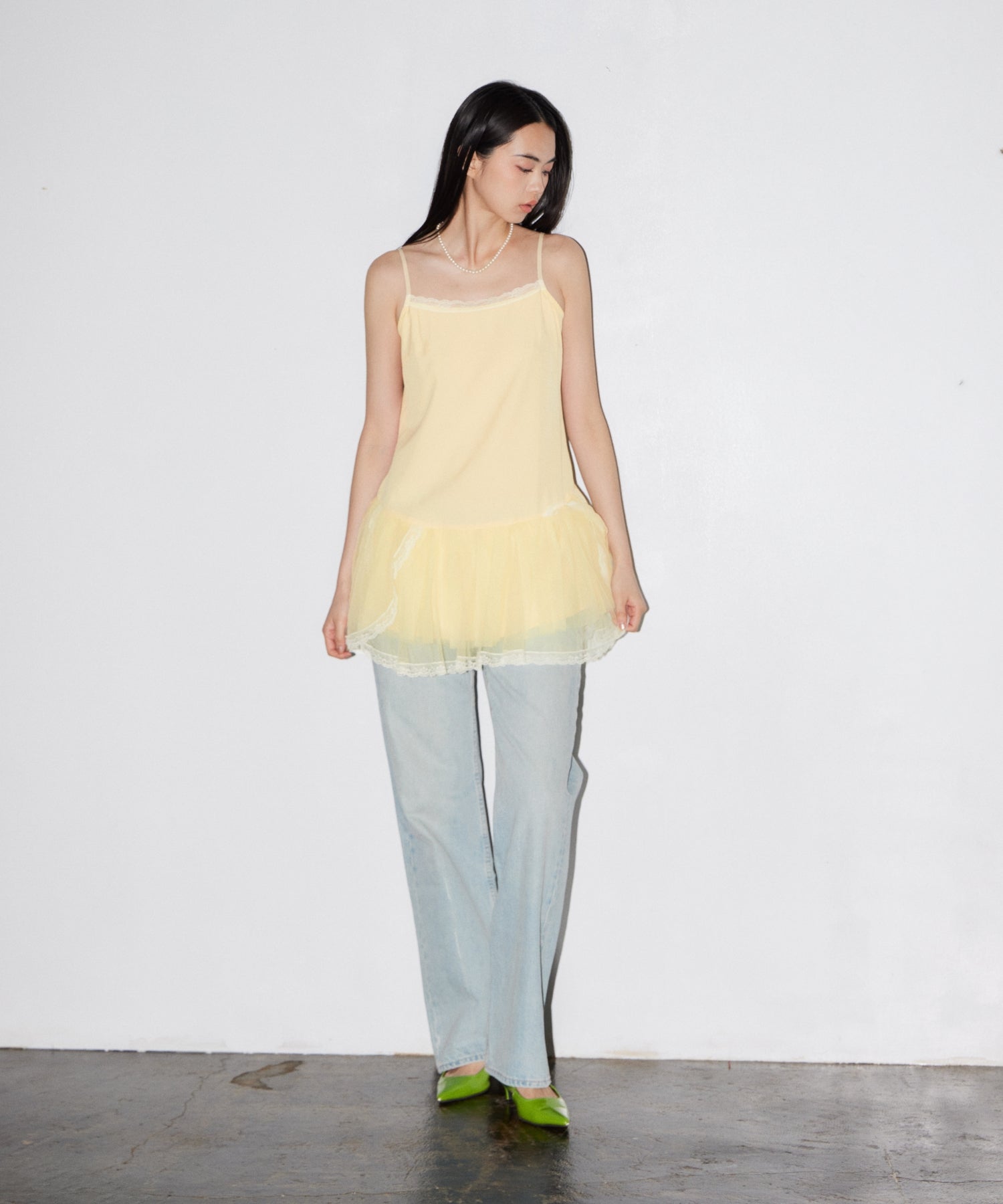 RUFFLE TULLE TOPS & MINI DRESS