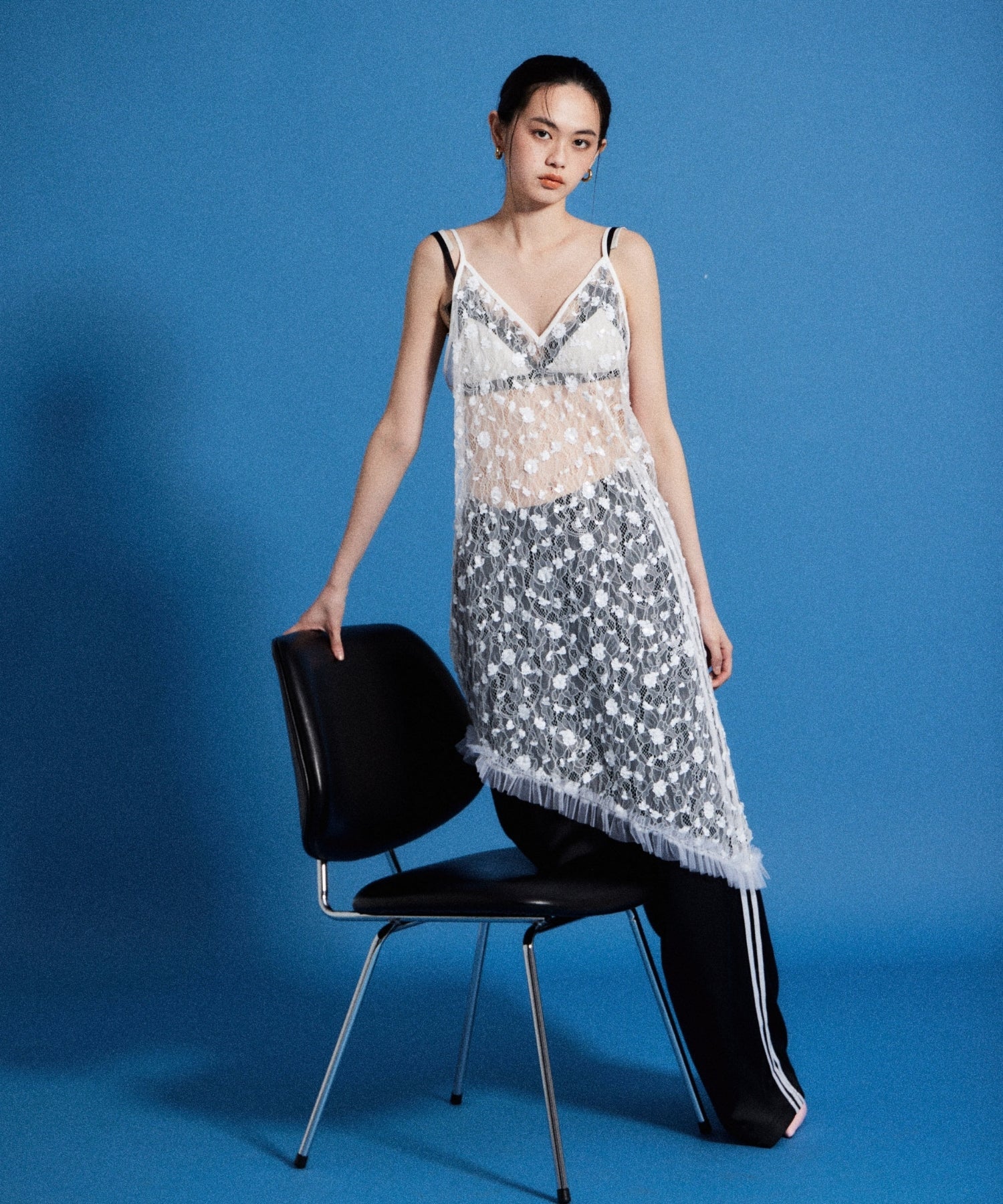 【POPUP】FLOWER SPANGLE CAMI DRESS
