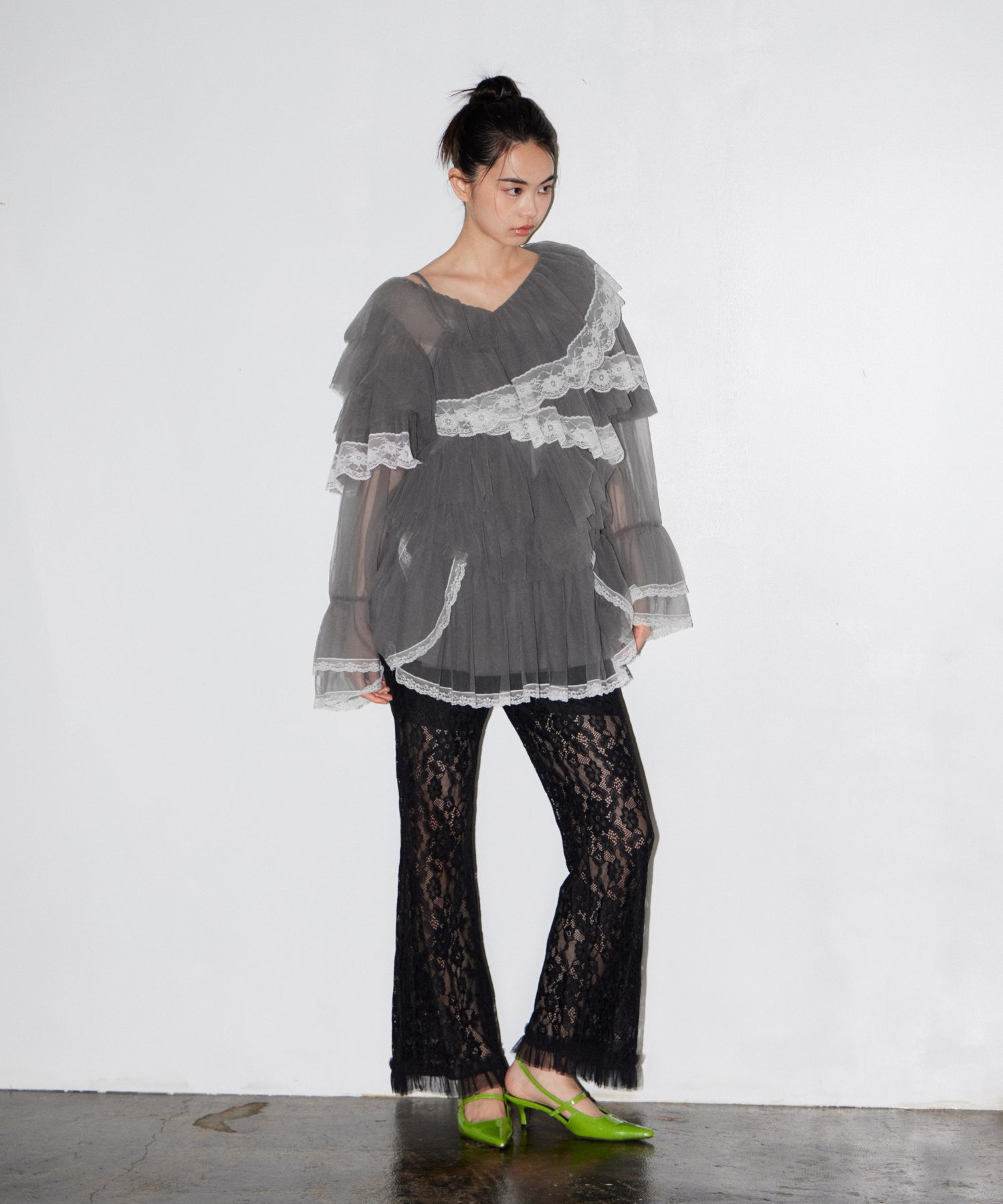 RUFFLE TULLE TOPS & MINI DRESS