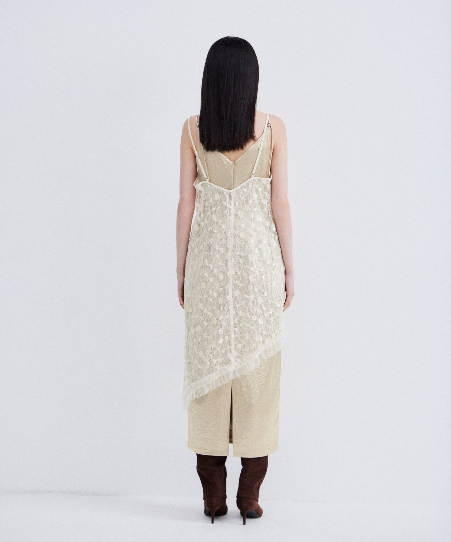 【POPUP】FLOWER SPANGLE CAMI DRESS