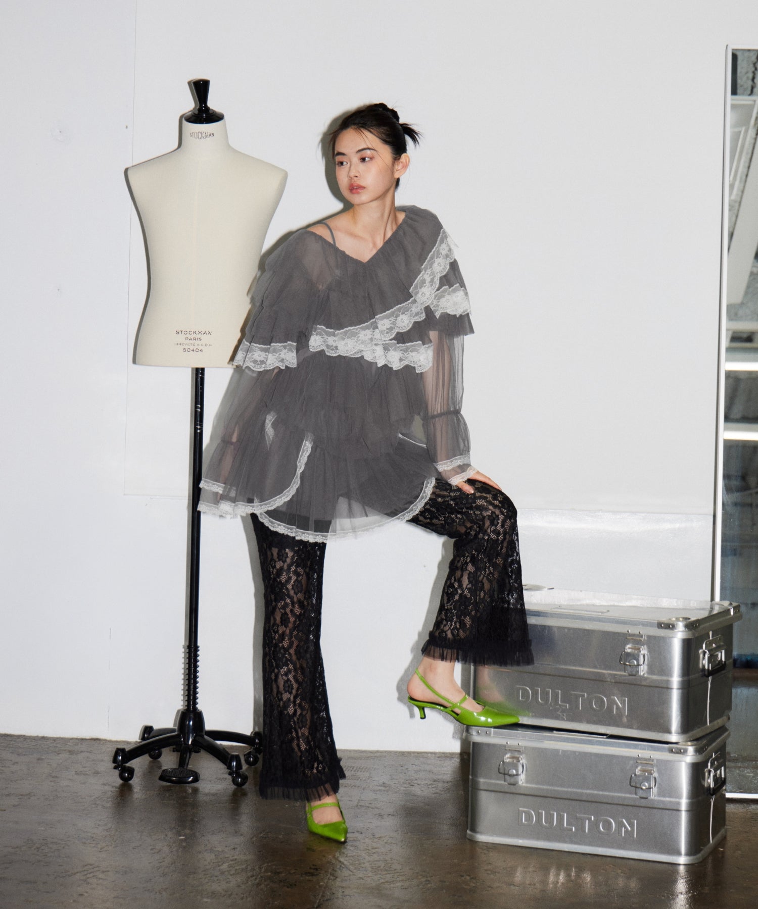 RUFFLE TULLE TOPS & MINI DRESS