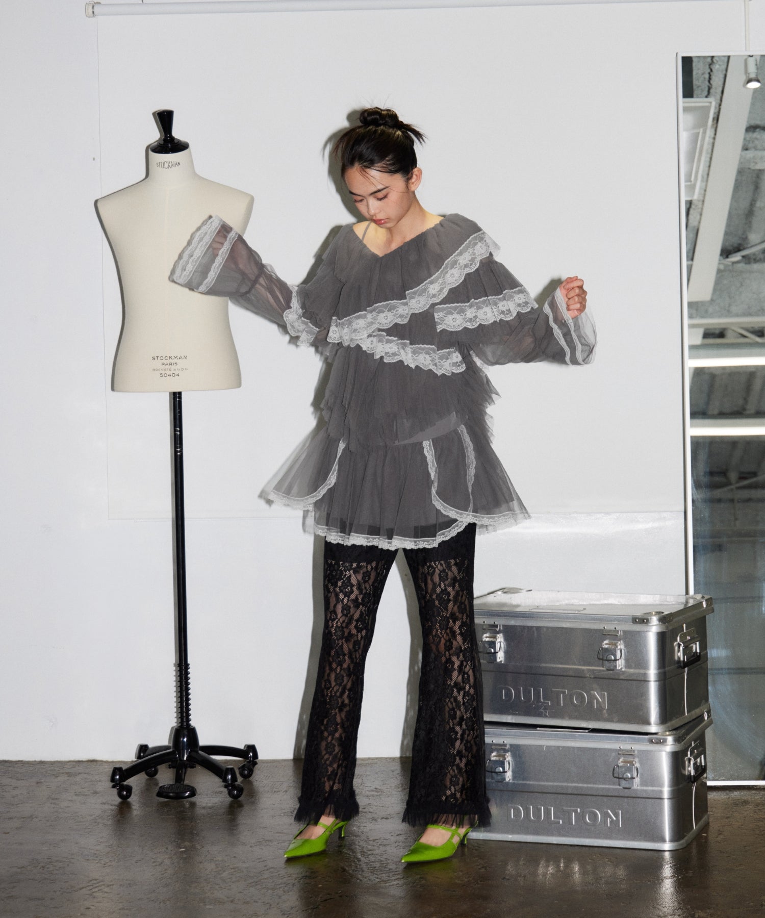 RUFFLE TULLE TOPS & MINI DRESS