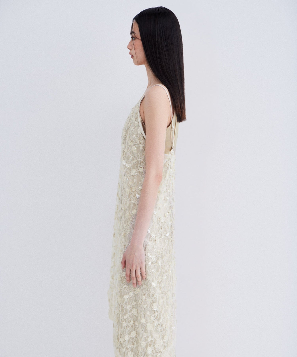 【POPUP】FLOWER SPANGLE CAMI DRESS