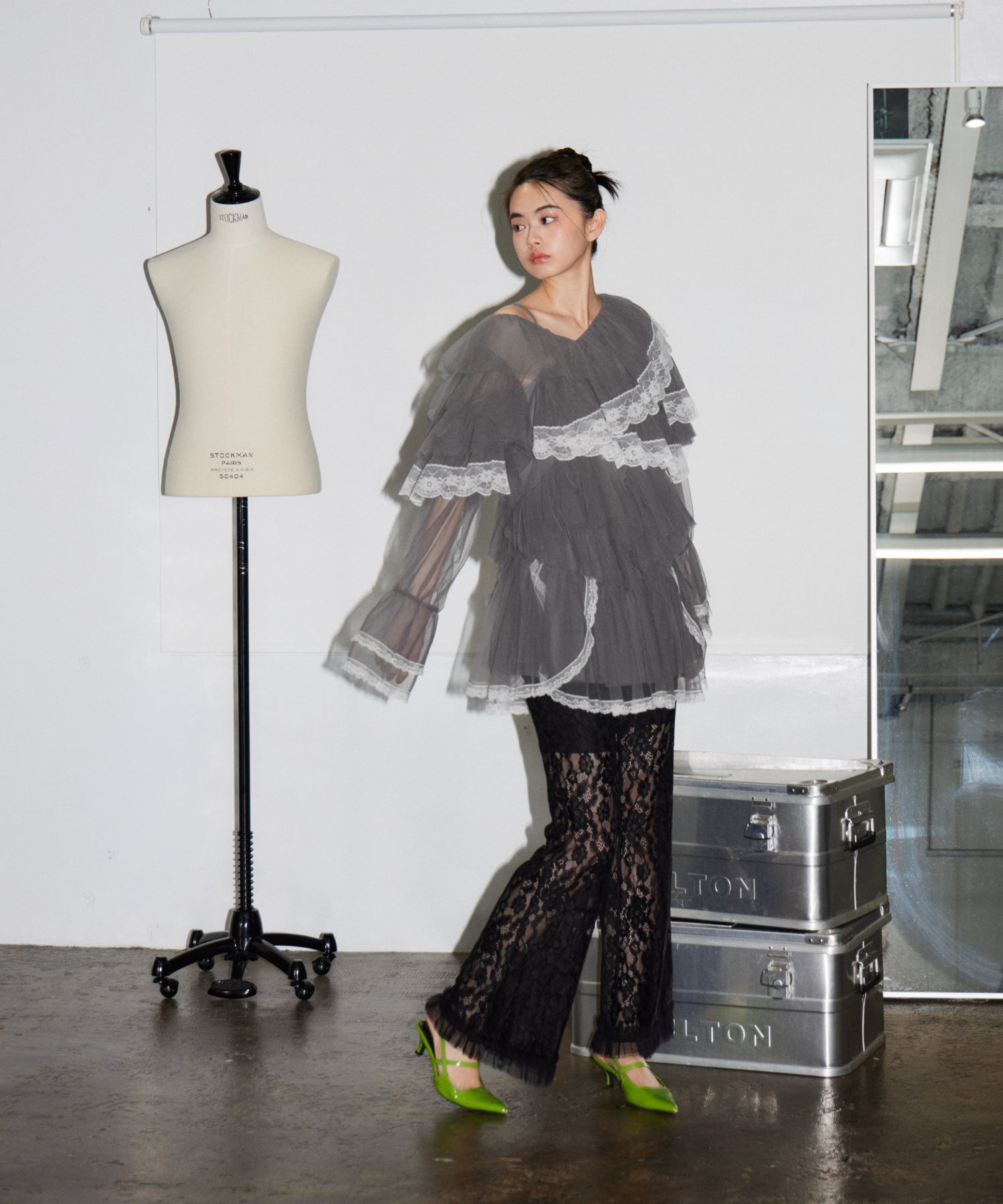 RUFFLE TULLE TOPS & MINI DRESS