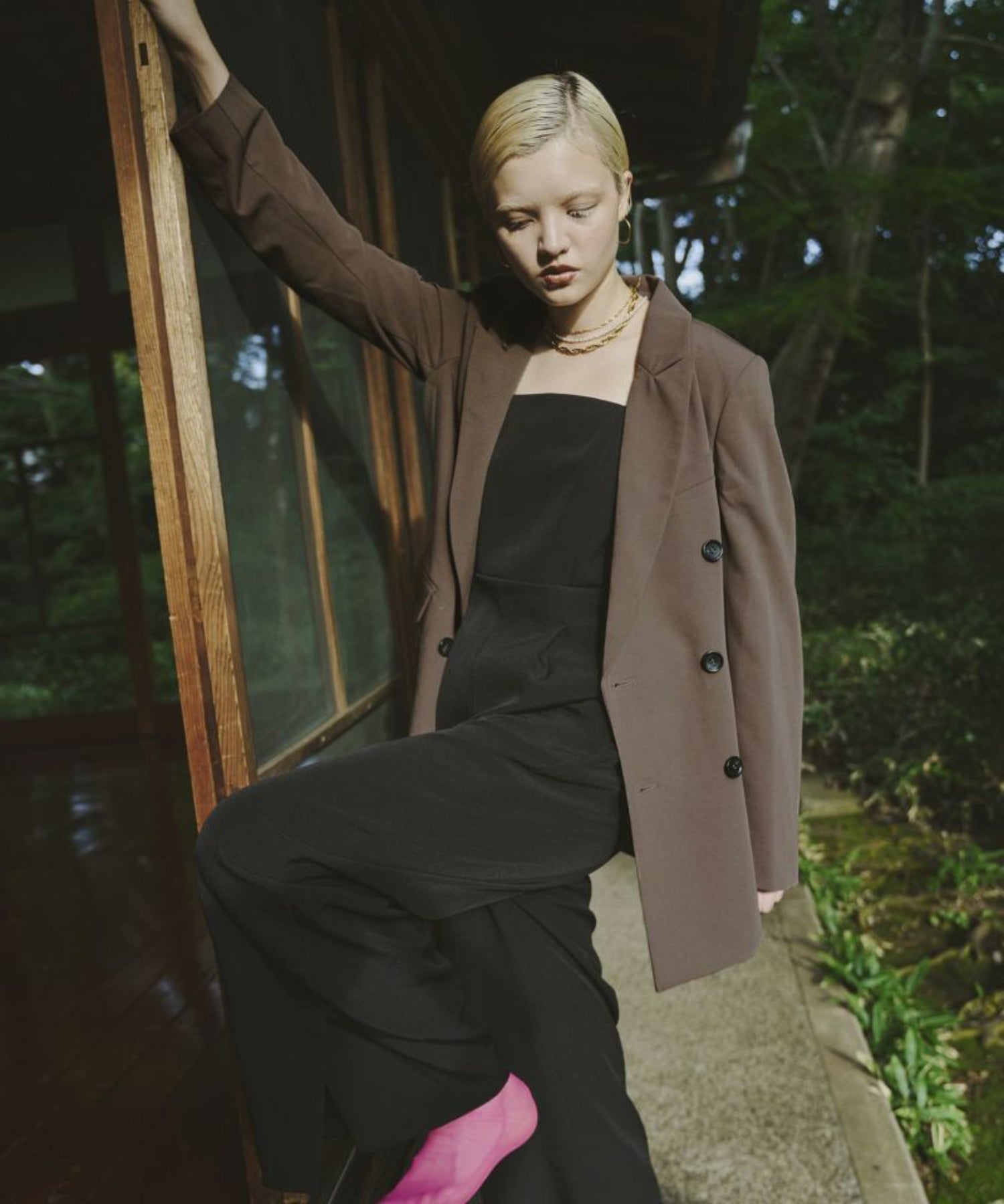 PEAKED LAPEL JACKET