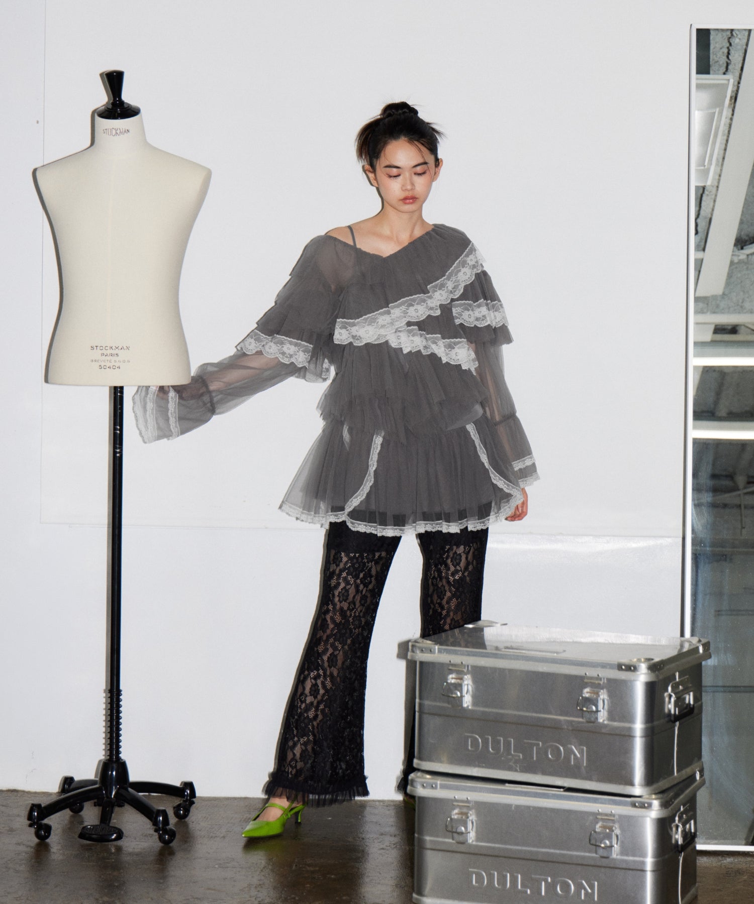 RUFFLE TULLE TOPS & MINI DRESS