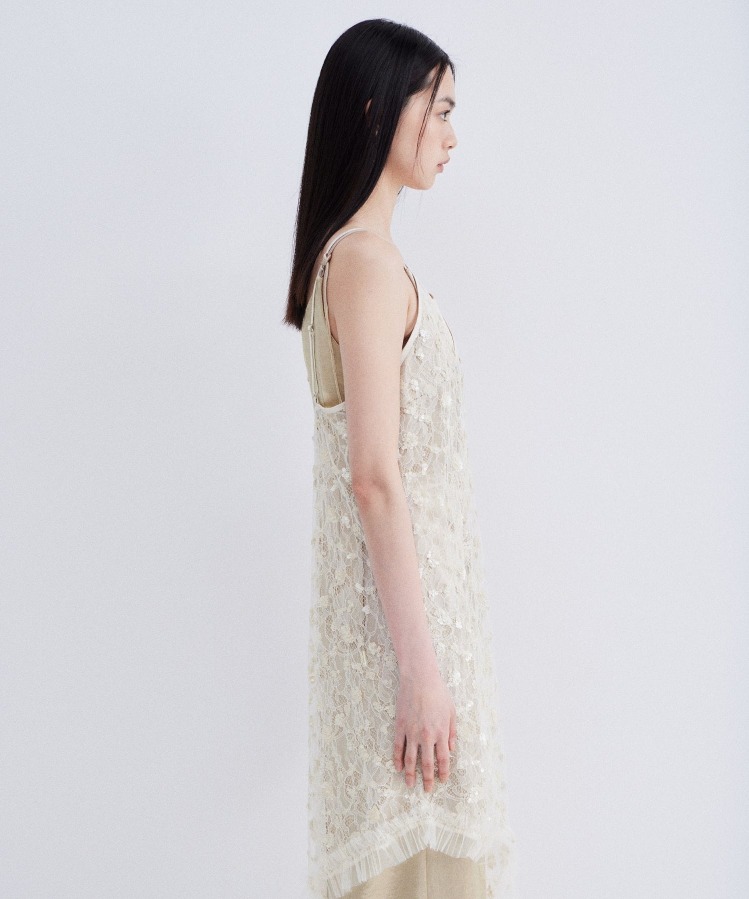 【POPUP】FLOWER SPANGLE CAMI DRESS