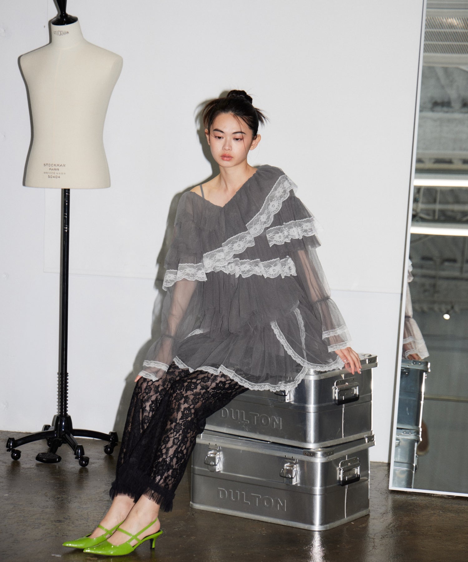 RUFFLE TULLE TOPS & MINI DRESS