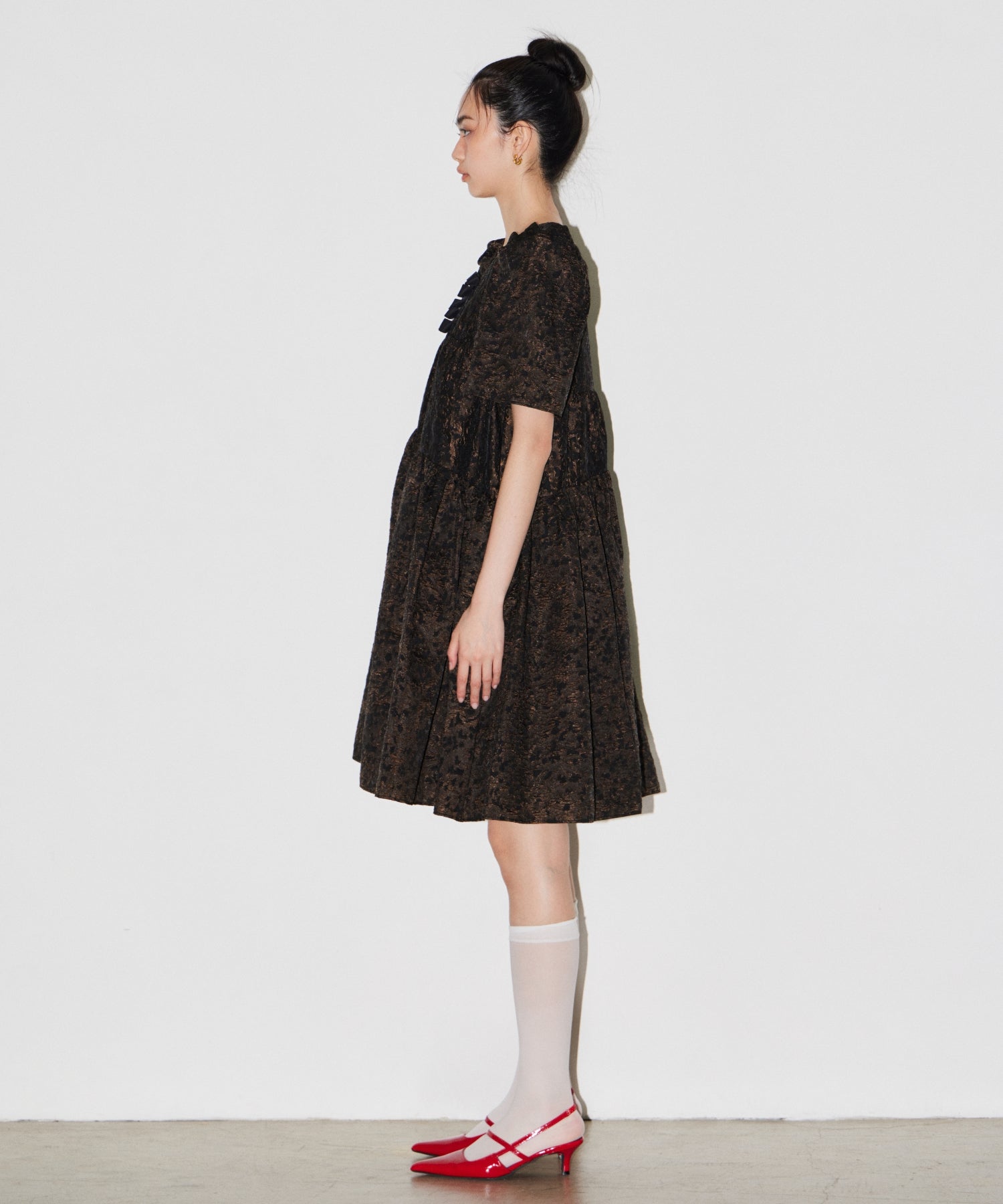 EDGE RIBBON MINI DRESS