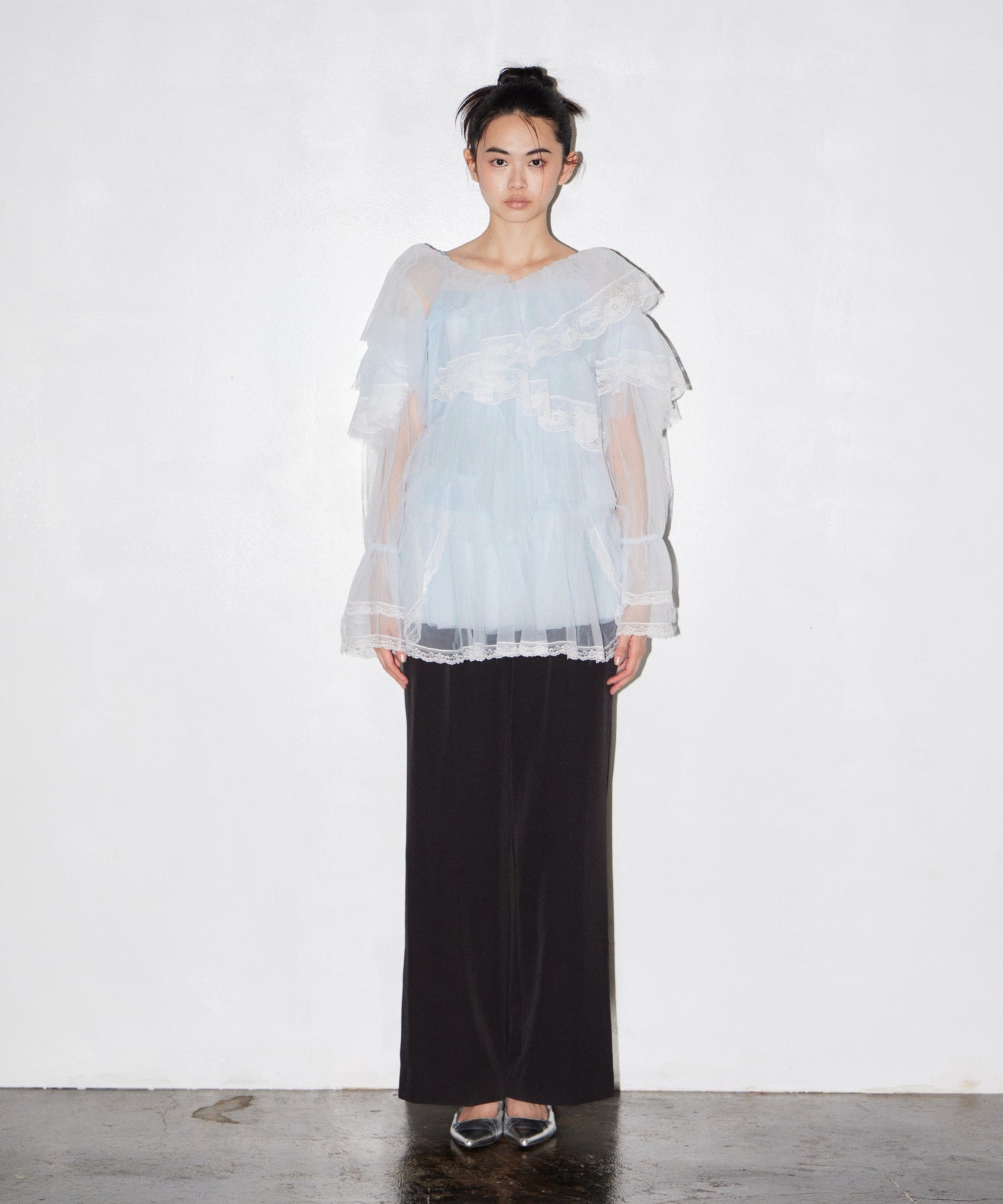 RUFFLE TULLE TOPS & MINI DRESS