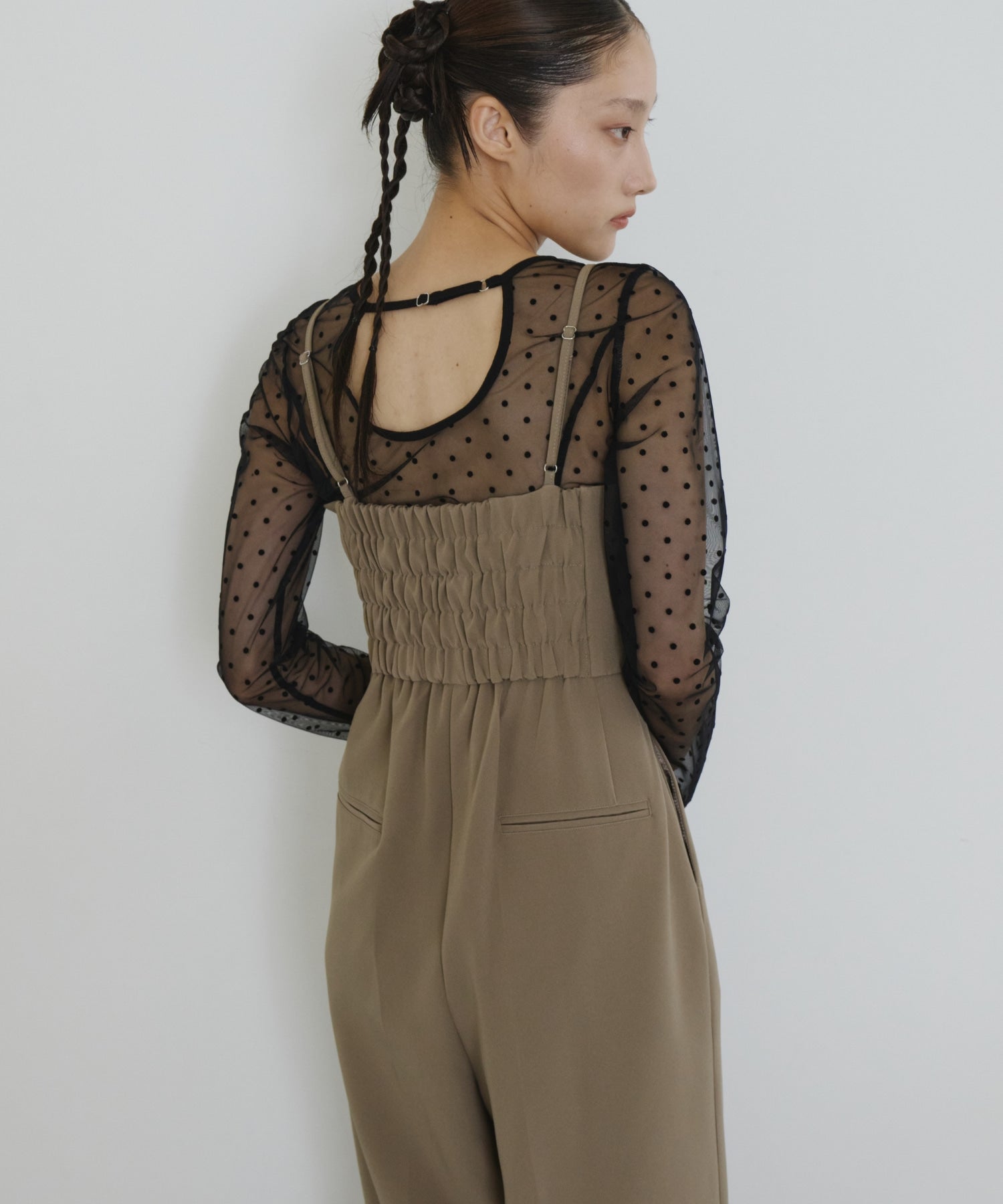 【POPUP】DOT SHEER TOPS