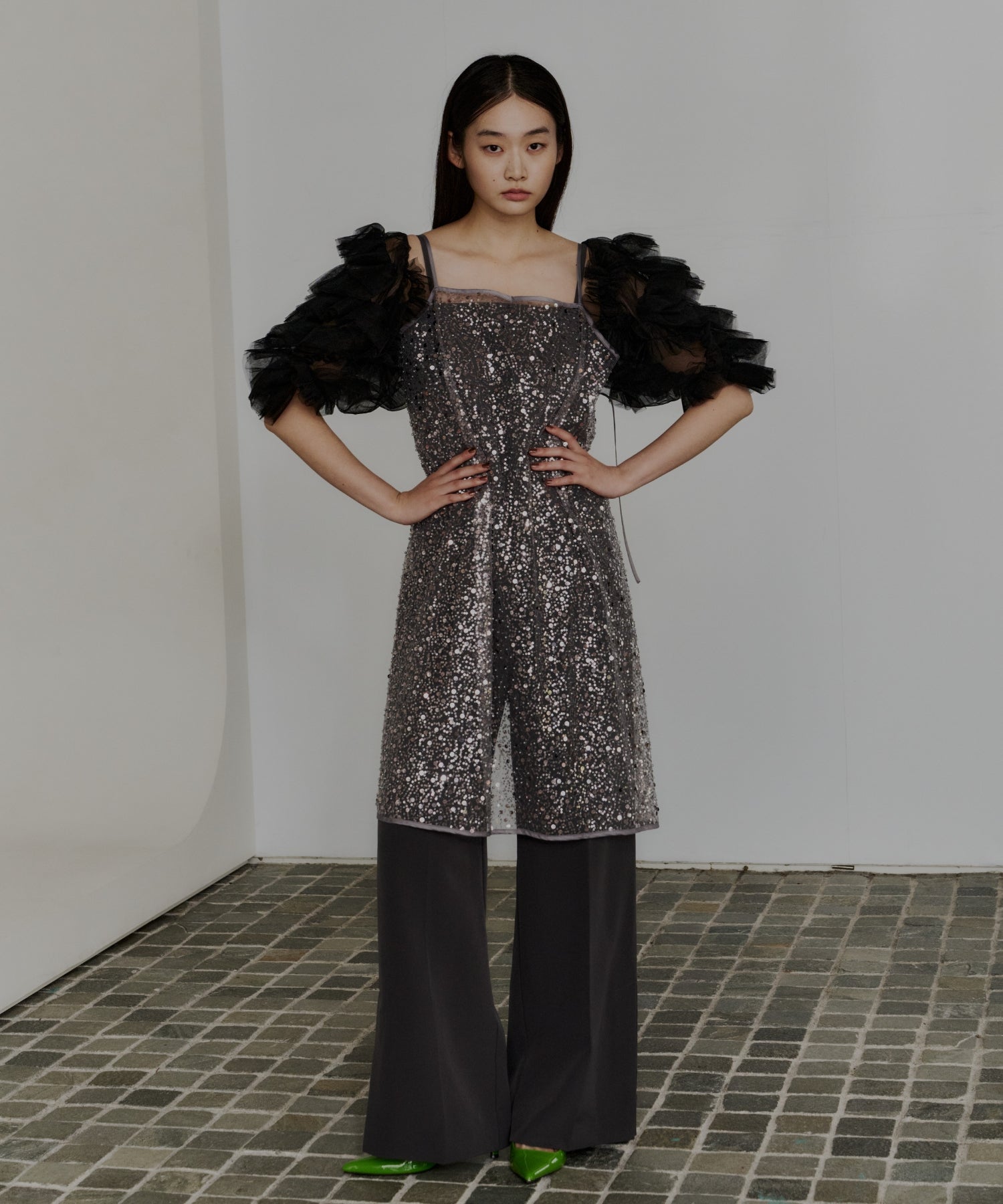【POPUP】MIXING FRILLS BOLERO