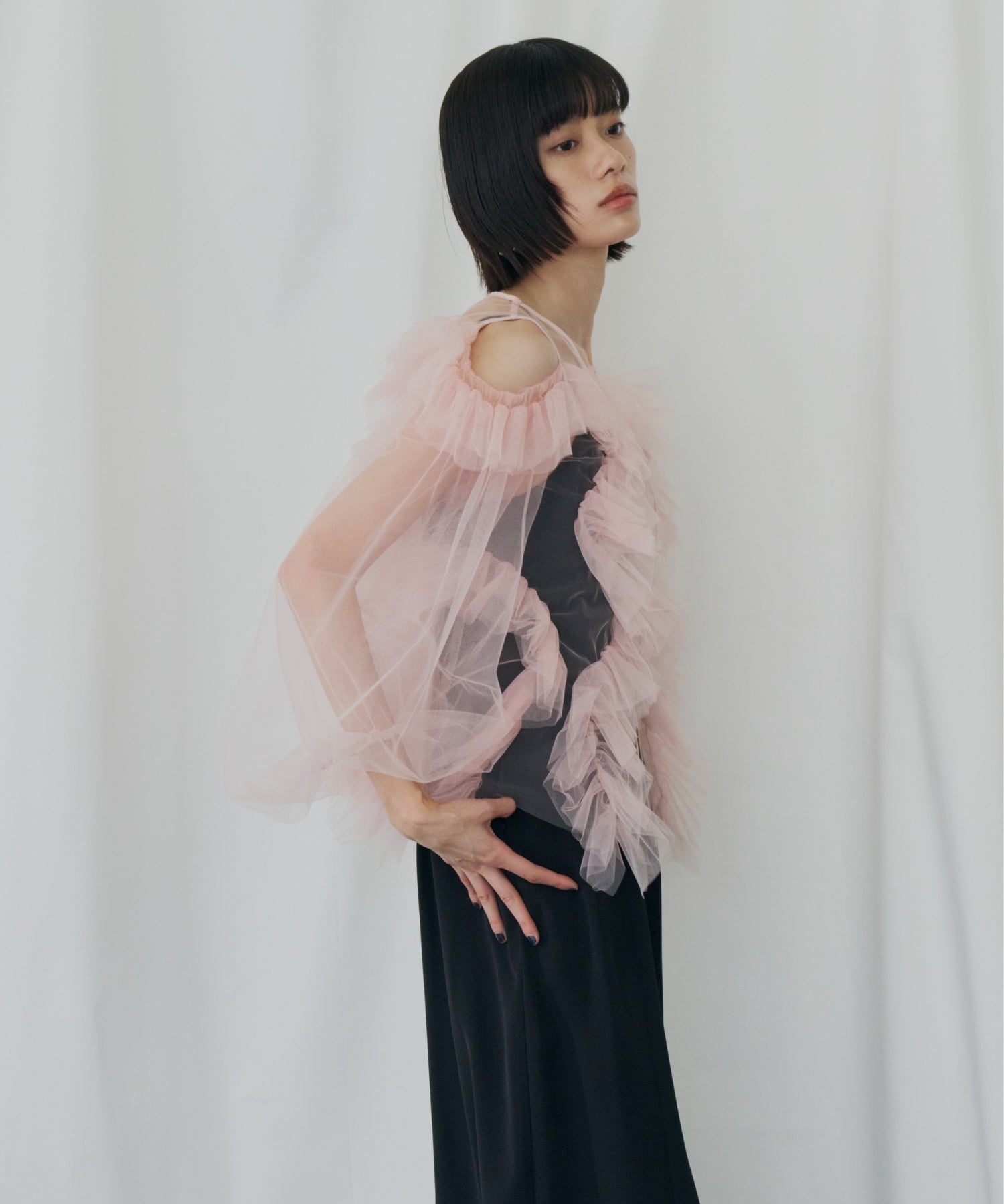 ZIGZAG TULLE DRESS