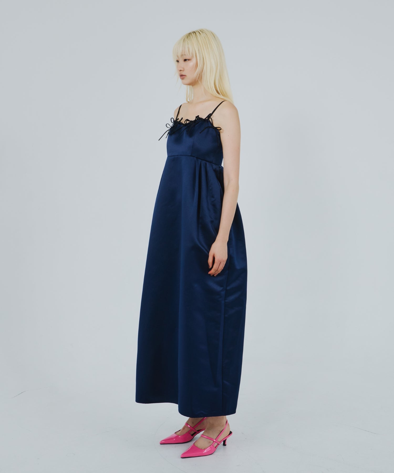 RIBBONS PUFFY VOLUME DRESS