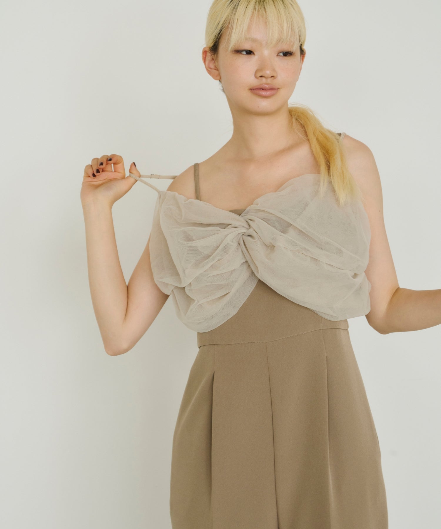 TWISTED BUSTIER LAYERED TOPS