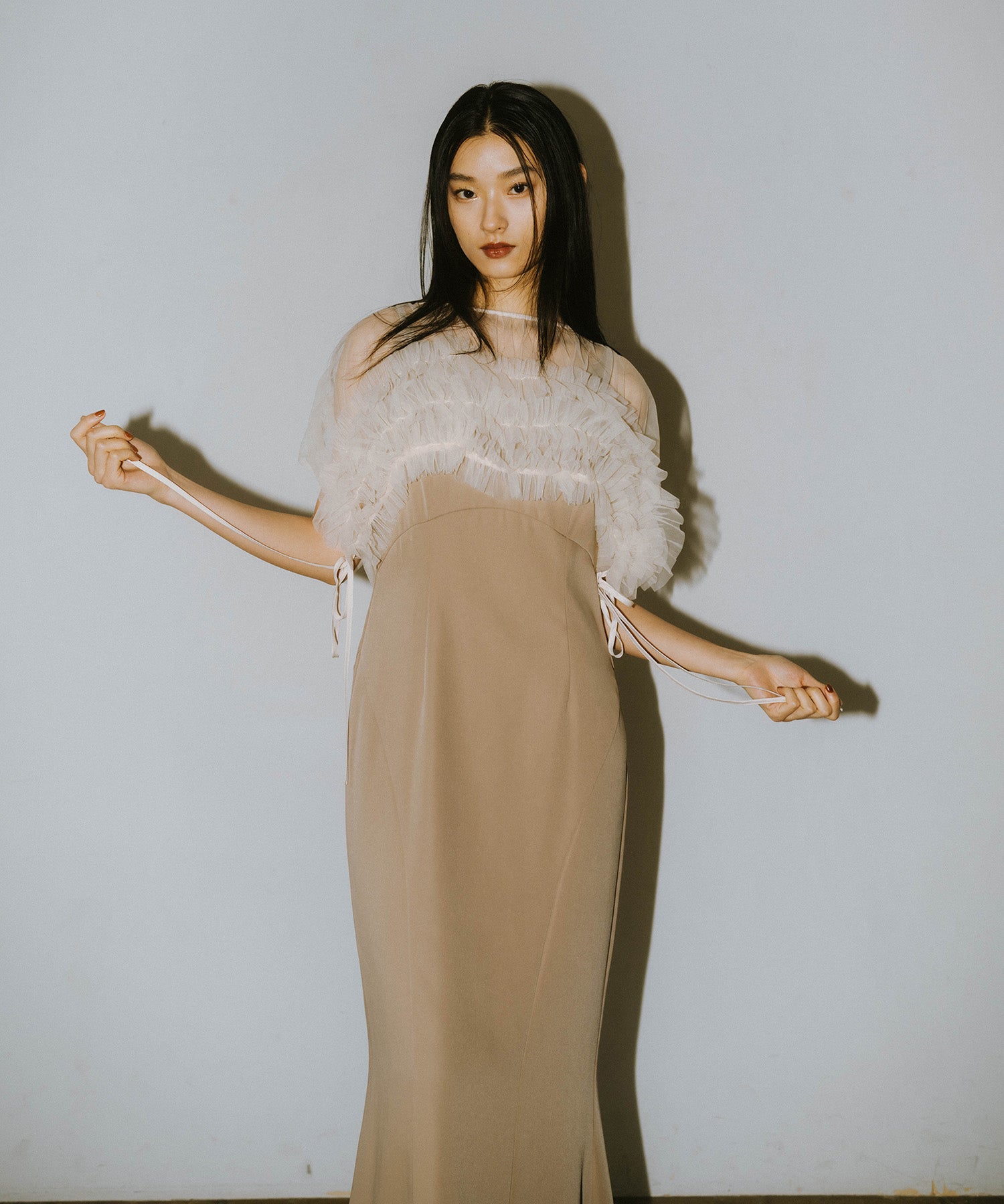 VOLUME SOFT TULLE DRESS