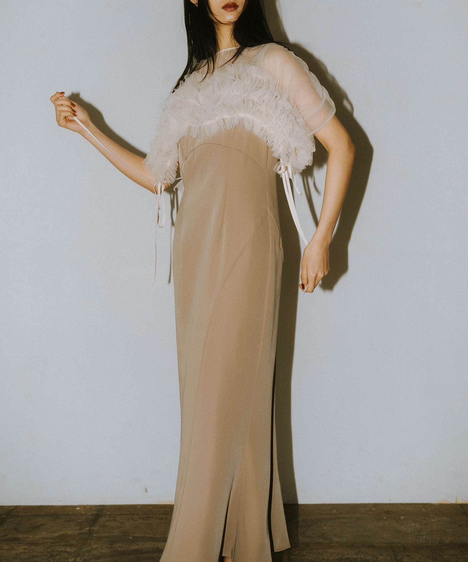 VOLUME SOFT TULLE DRESS