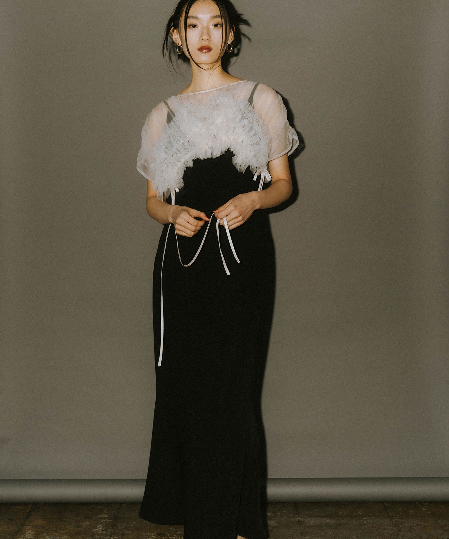 VOLUME SOFT TULLE DRESS