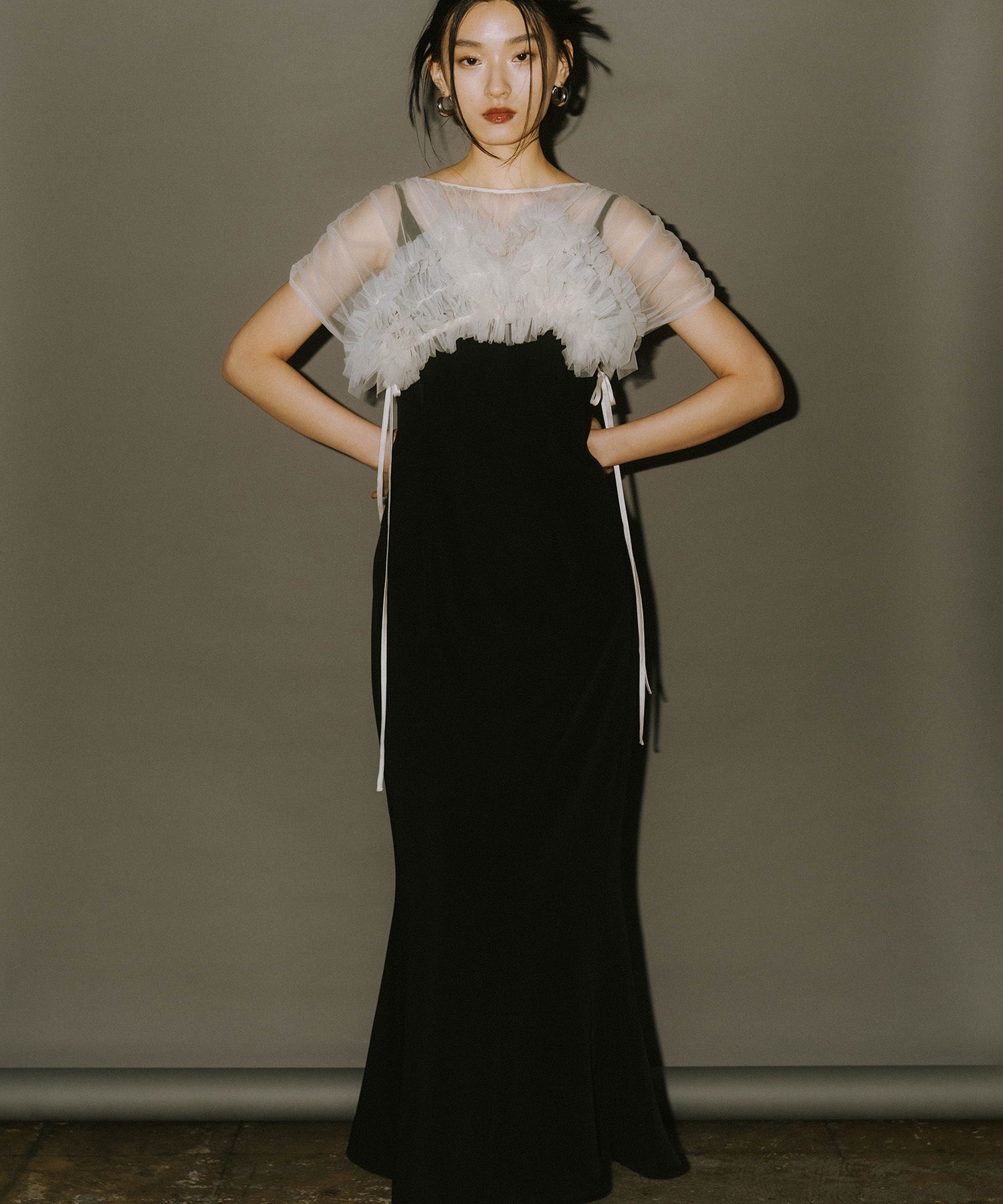 VOLUME SOFT TULLE DRESS