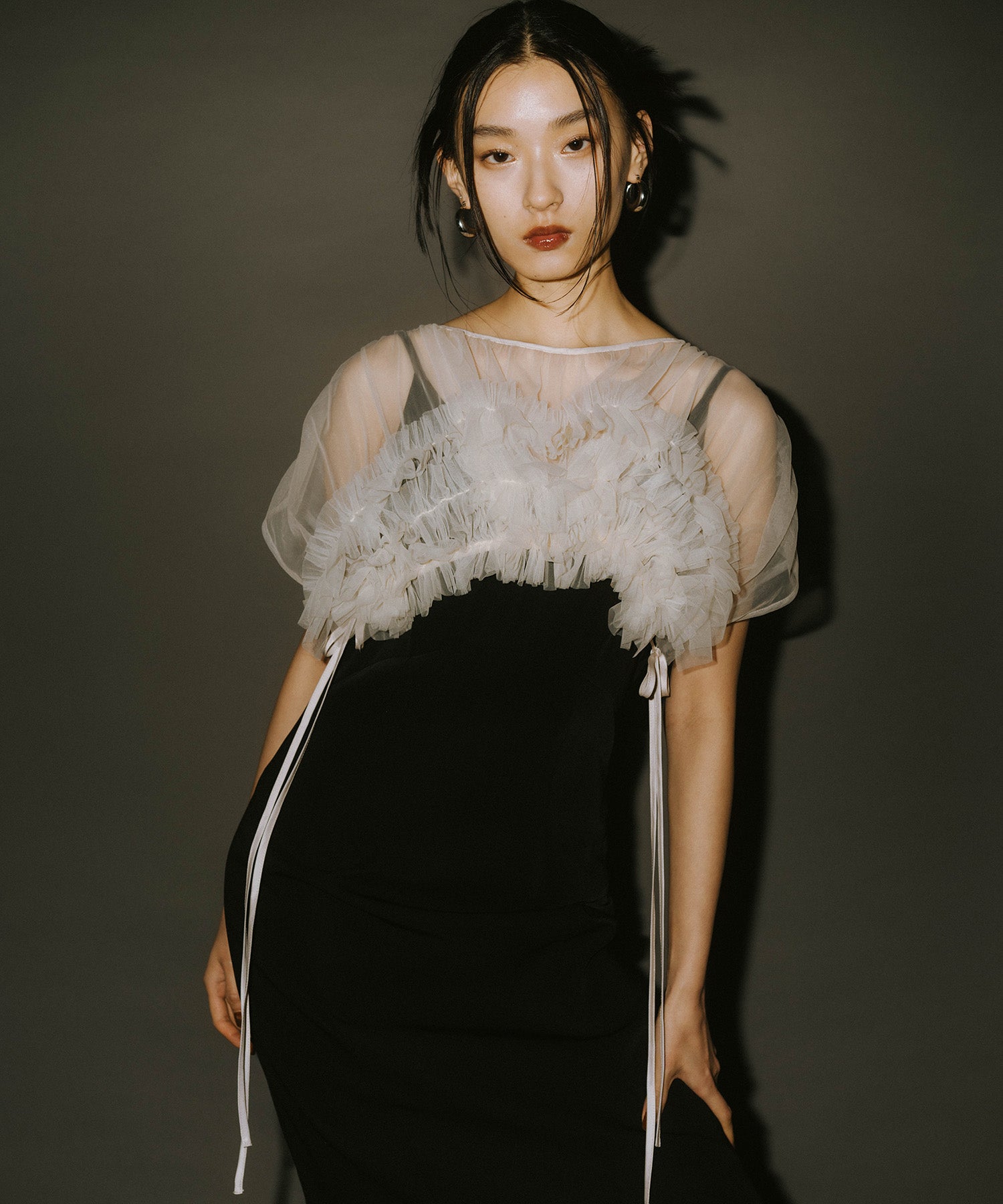 VOLUME SOFT TULLE DRESS