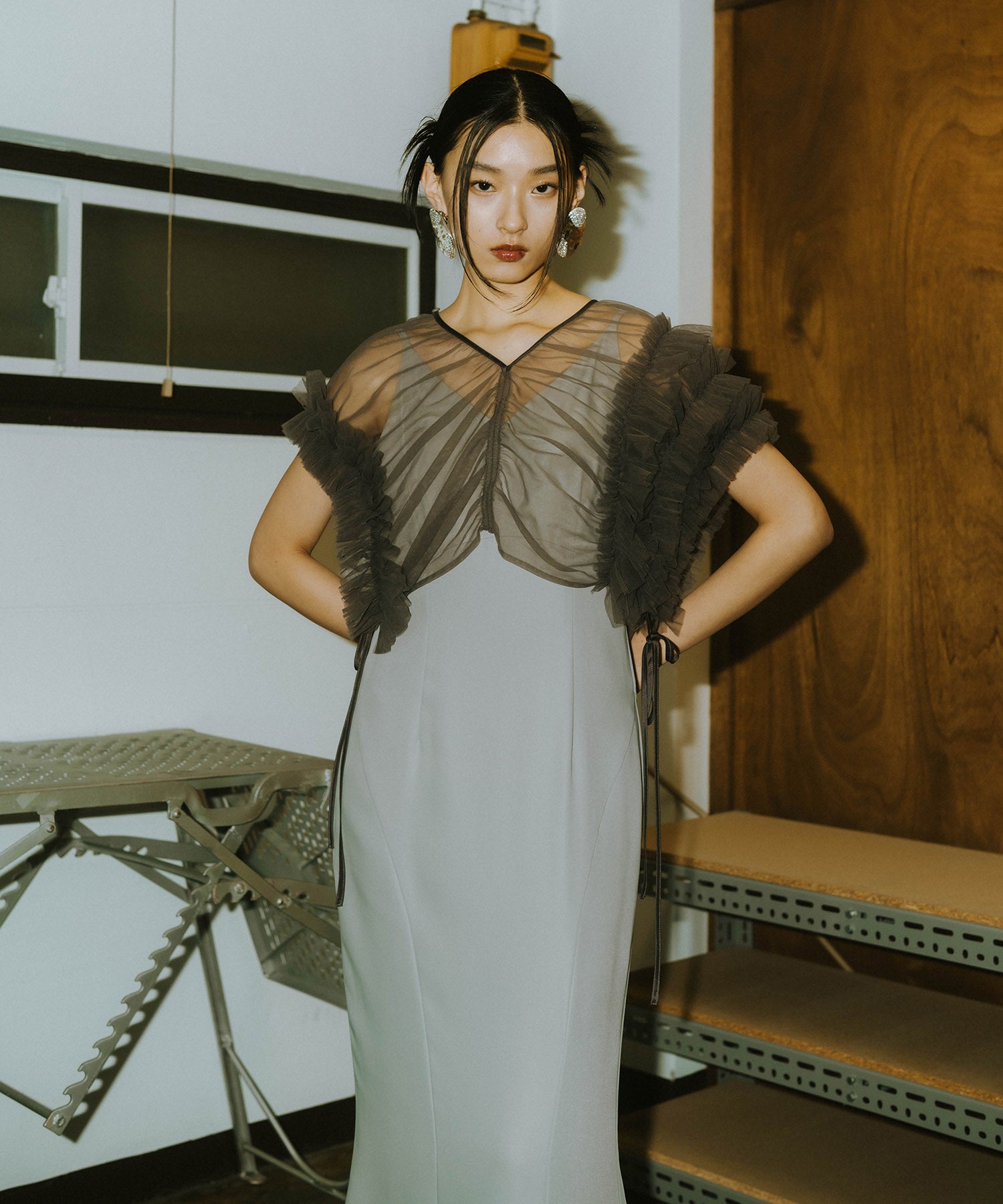 VOLUME SOFT TULLE DRESS