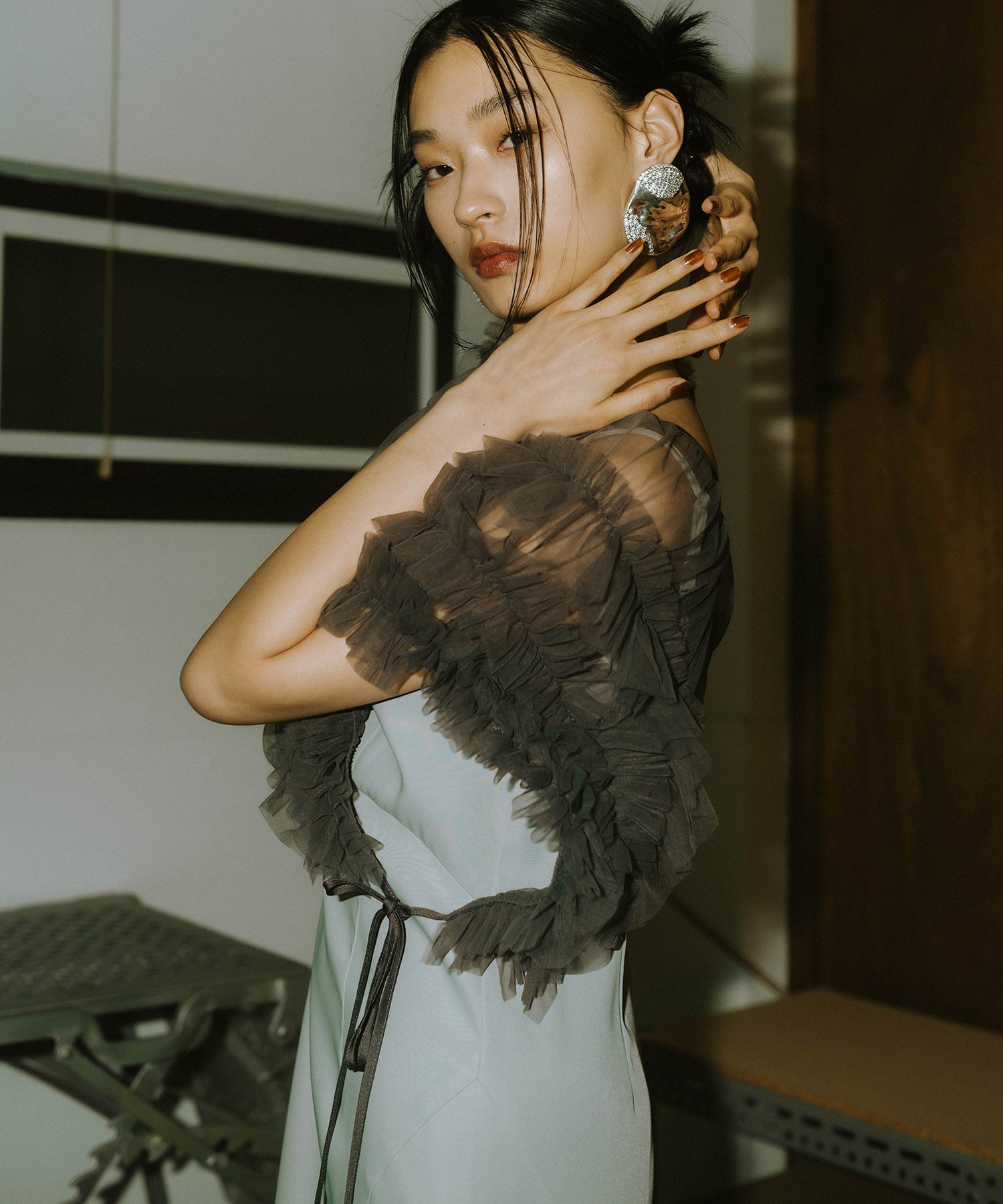 VOLUME SOFT TULLE DRESS